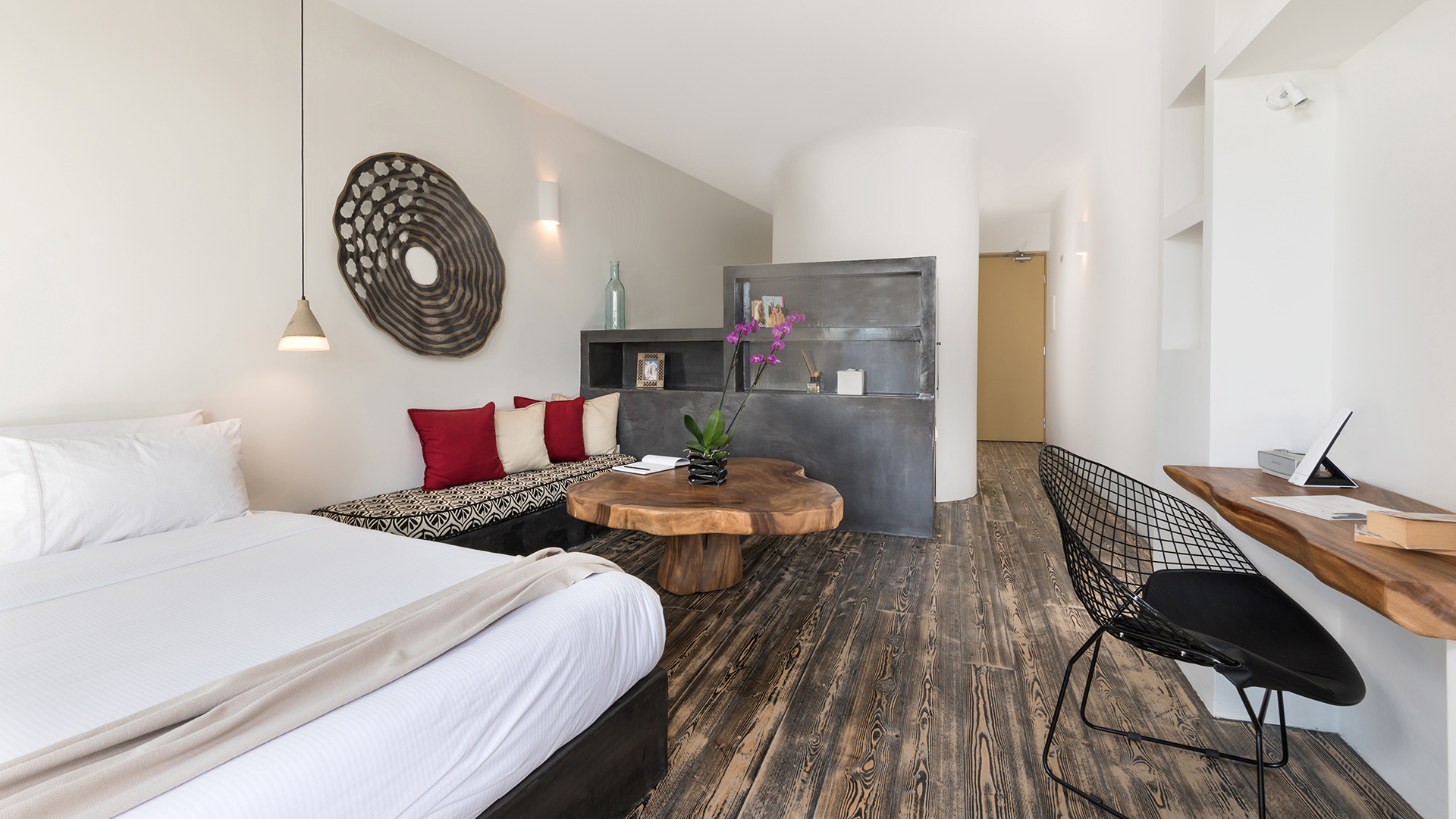 Europe, Greece, Santorini, Andronis Concept Wellness Resort, Executive Villa Bedroom