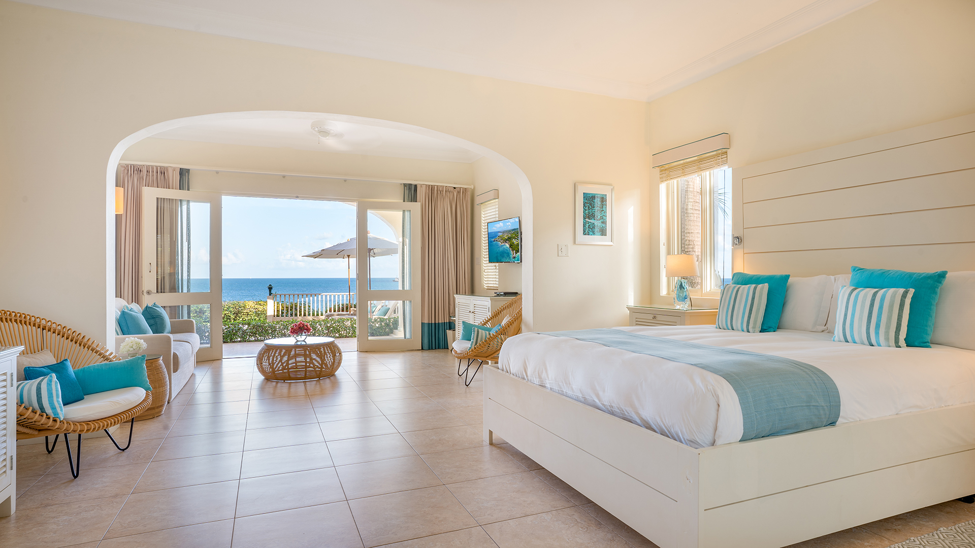 Caribbean & Mexico, Antigua, Blue Waters Resort & Spa, Cove Suite Bedroom