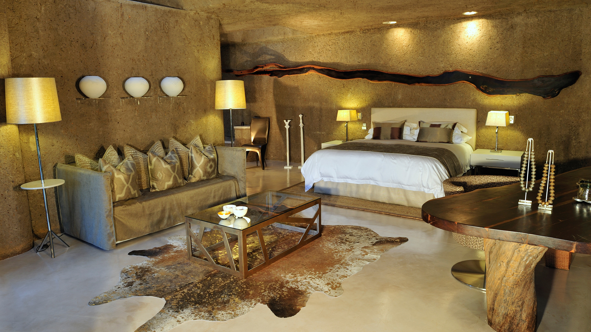 Africa, South Africa, Sabi Sabi Earth Lodge, Suite