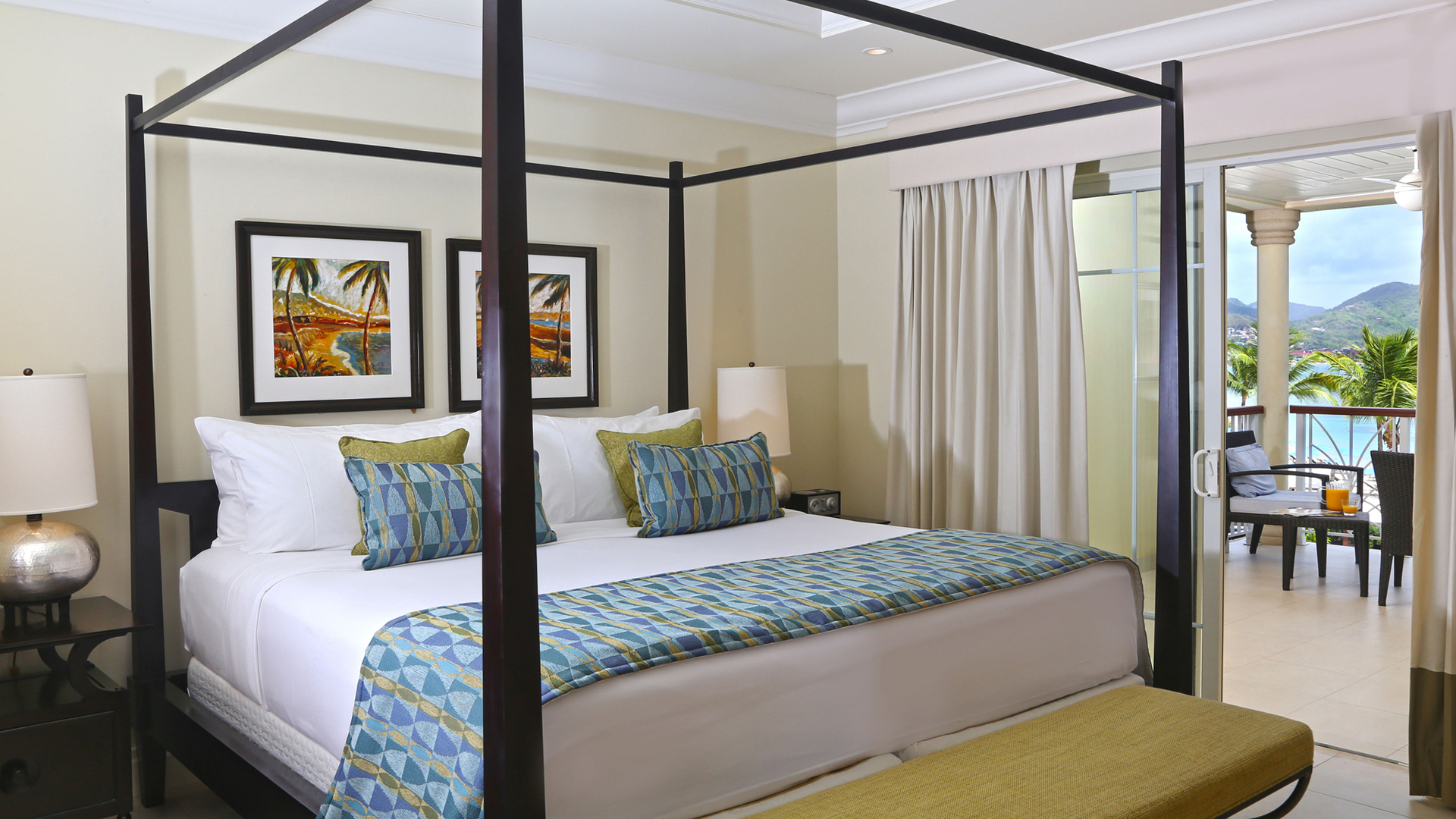 Luxury Caribbean Holidays, St Lucia, The Landings Resort & Spa, 3 Bed Ocean Suite Bedroom