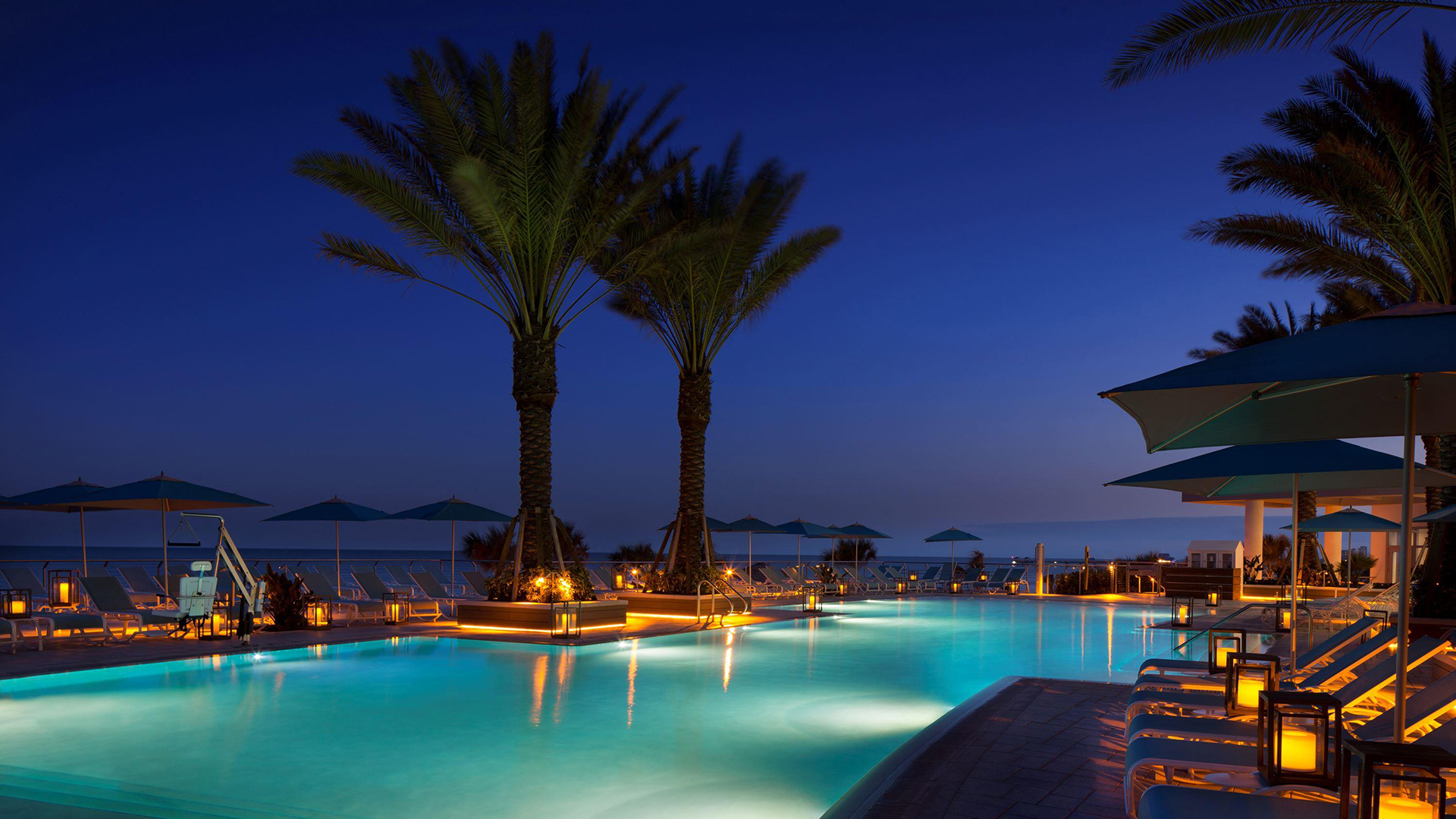 USA, Florida, Opal Sands Resort, Pool