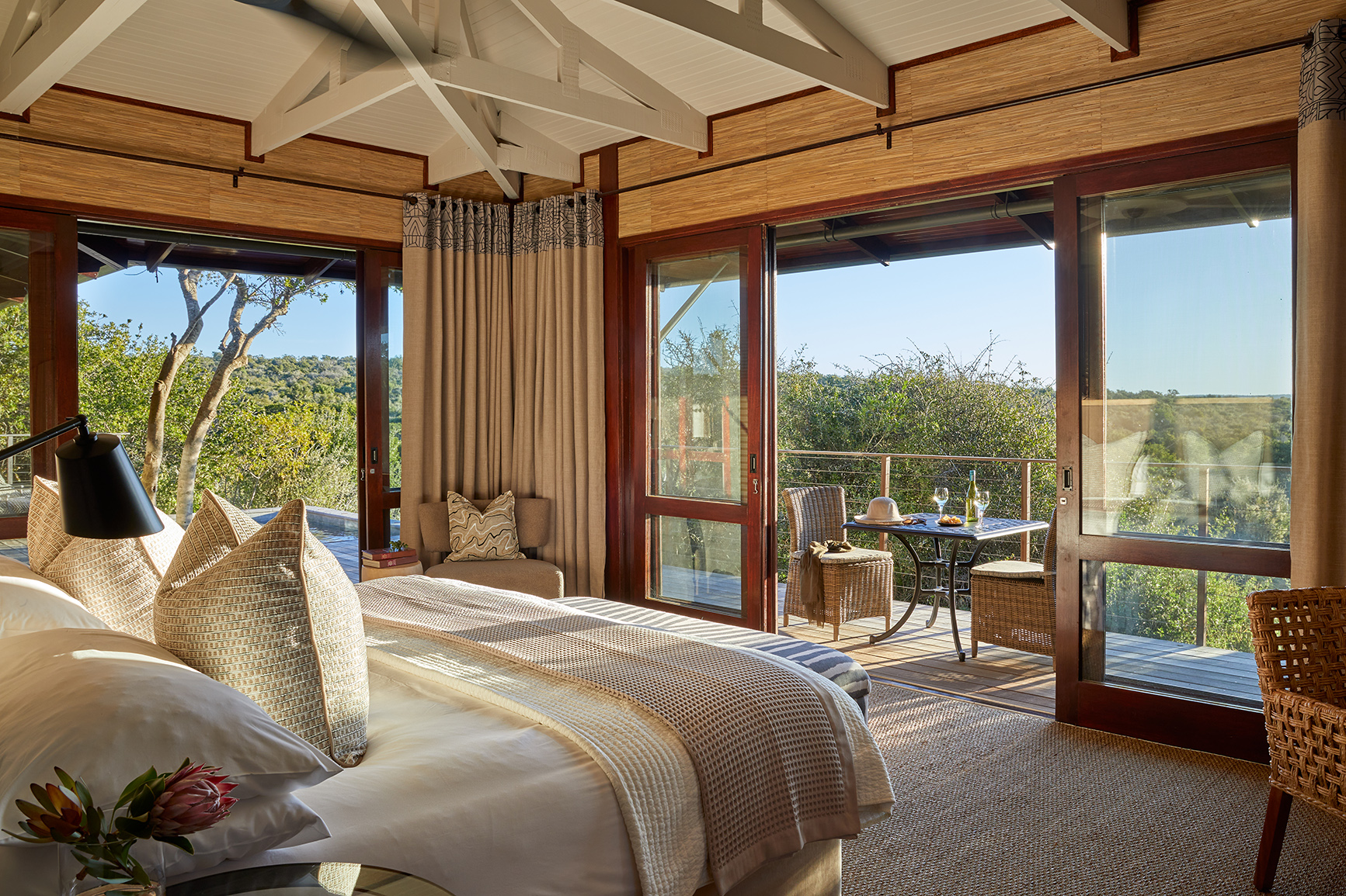 Africa, South Africa, Kwandwe Private Game Reserve, Ecca Lodge, bedroom 