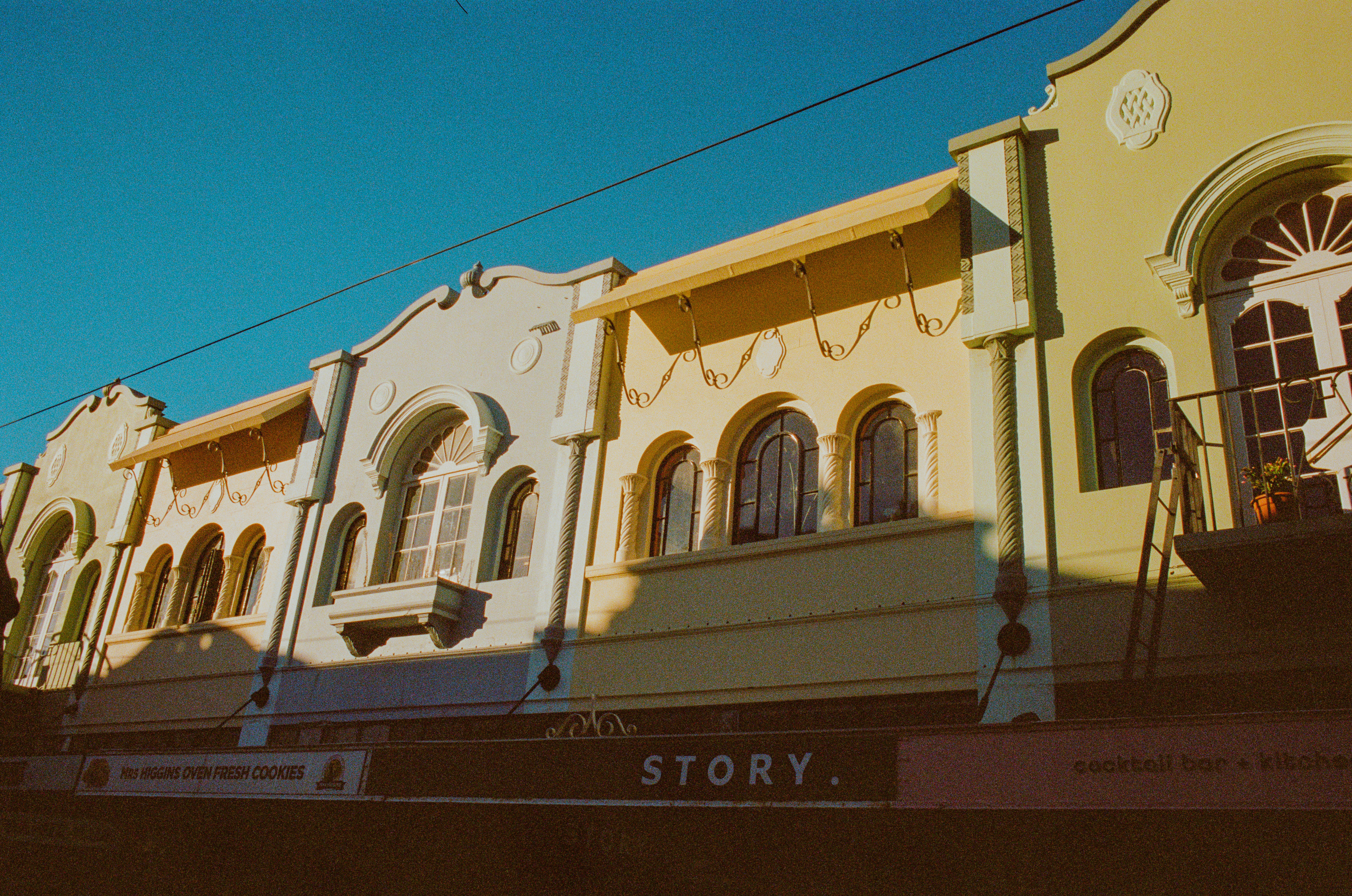 Colourful retro architecture in Christcurch New Zealand