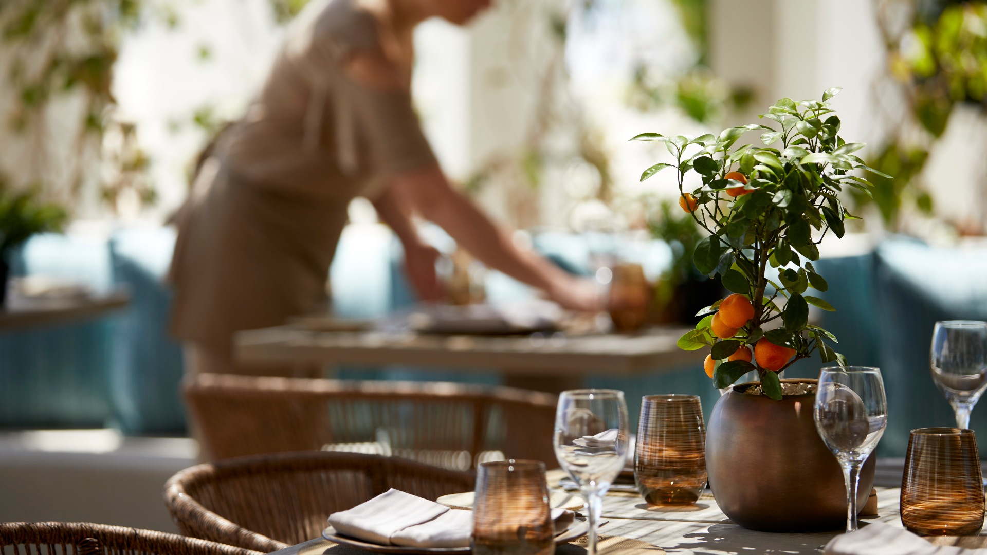 Europe, Greece, Halkidiki, Ikos Olivia Restaurant 