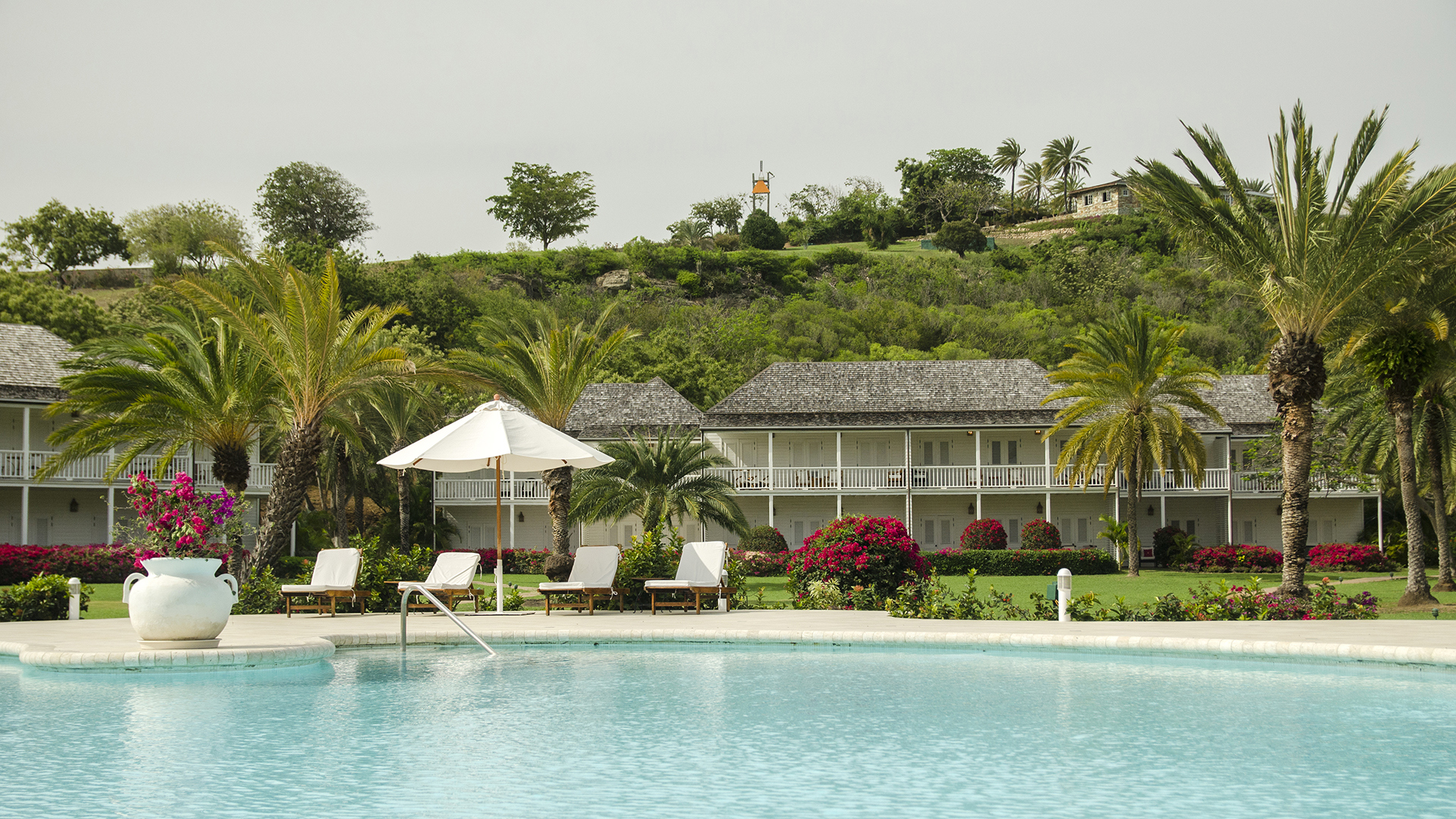 Luxury Caribbean Holidays, Antigua, The Inn at English Harbour, Pool area