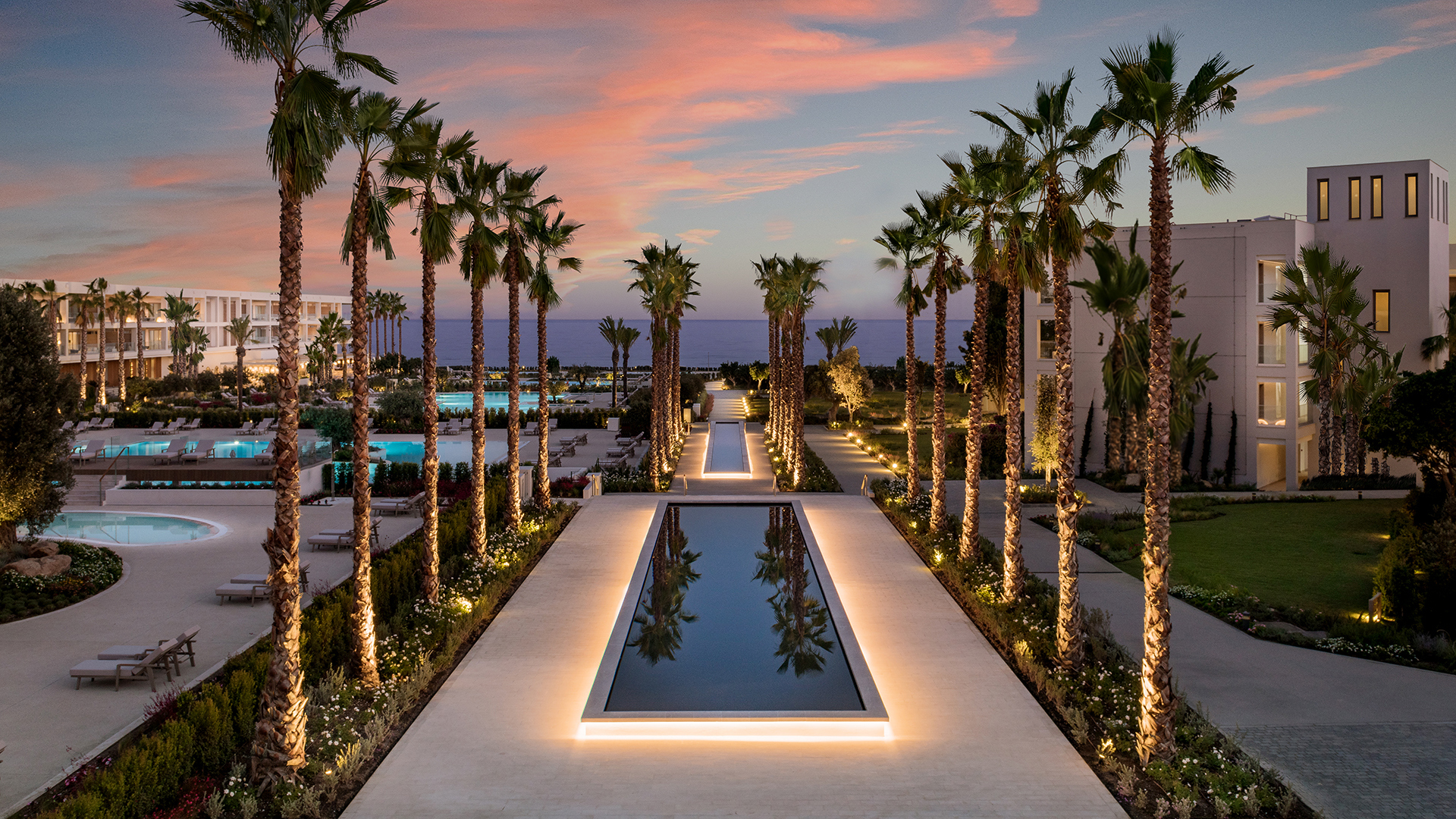 Europe, Spain, Mainland, Ikos Andalusia, Palm Lake