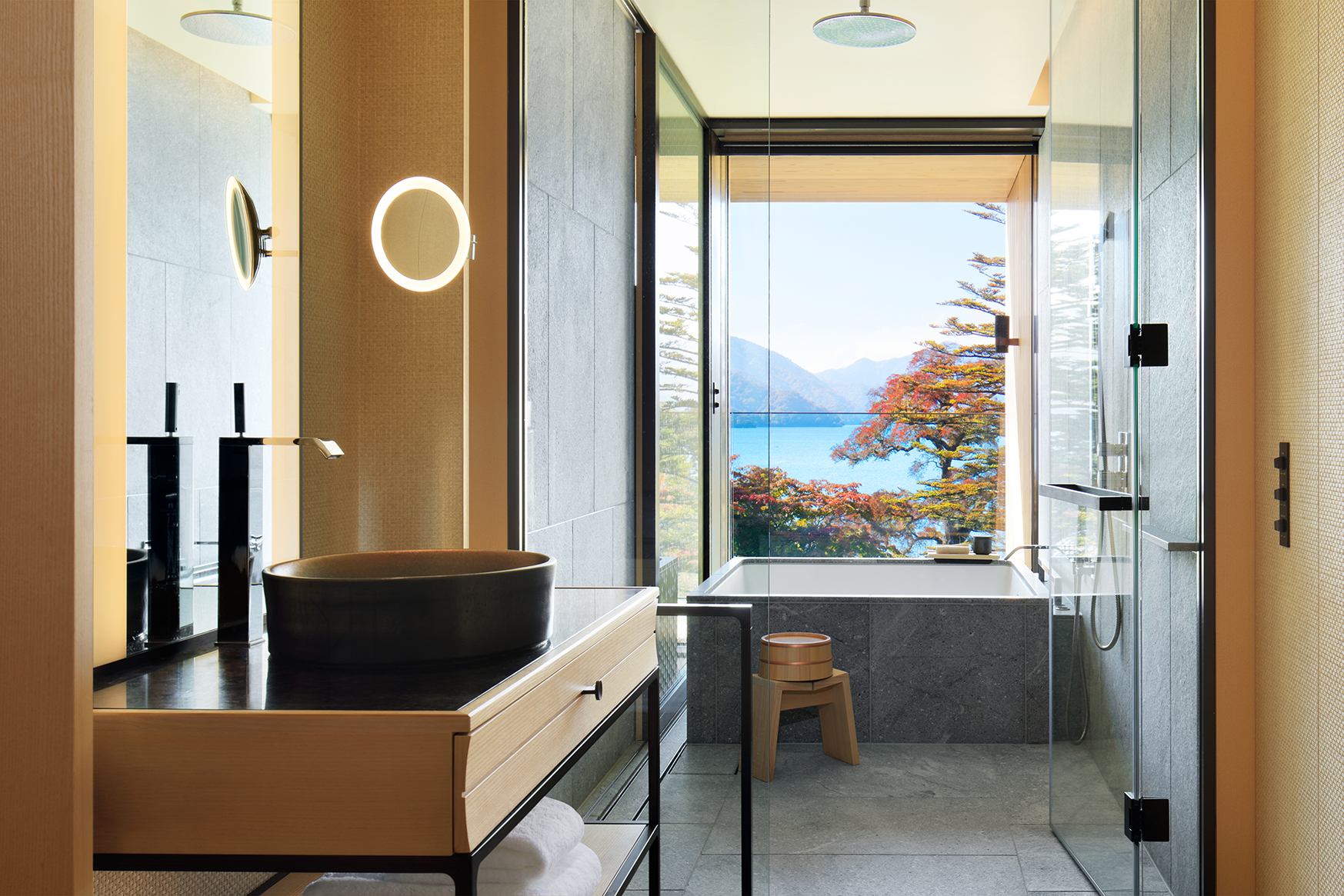Asia, Japan, The Ritz-Carlton Nikko, Lake Chuzenji View Room Bathroom 