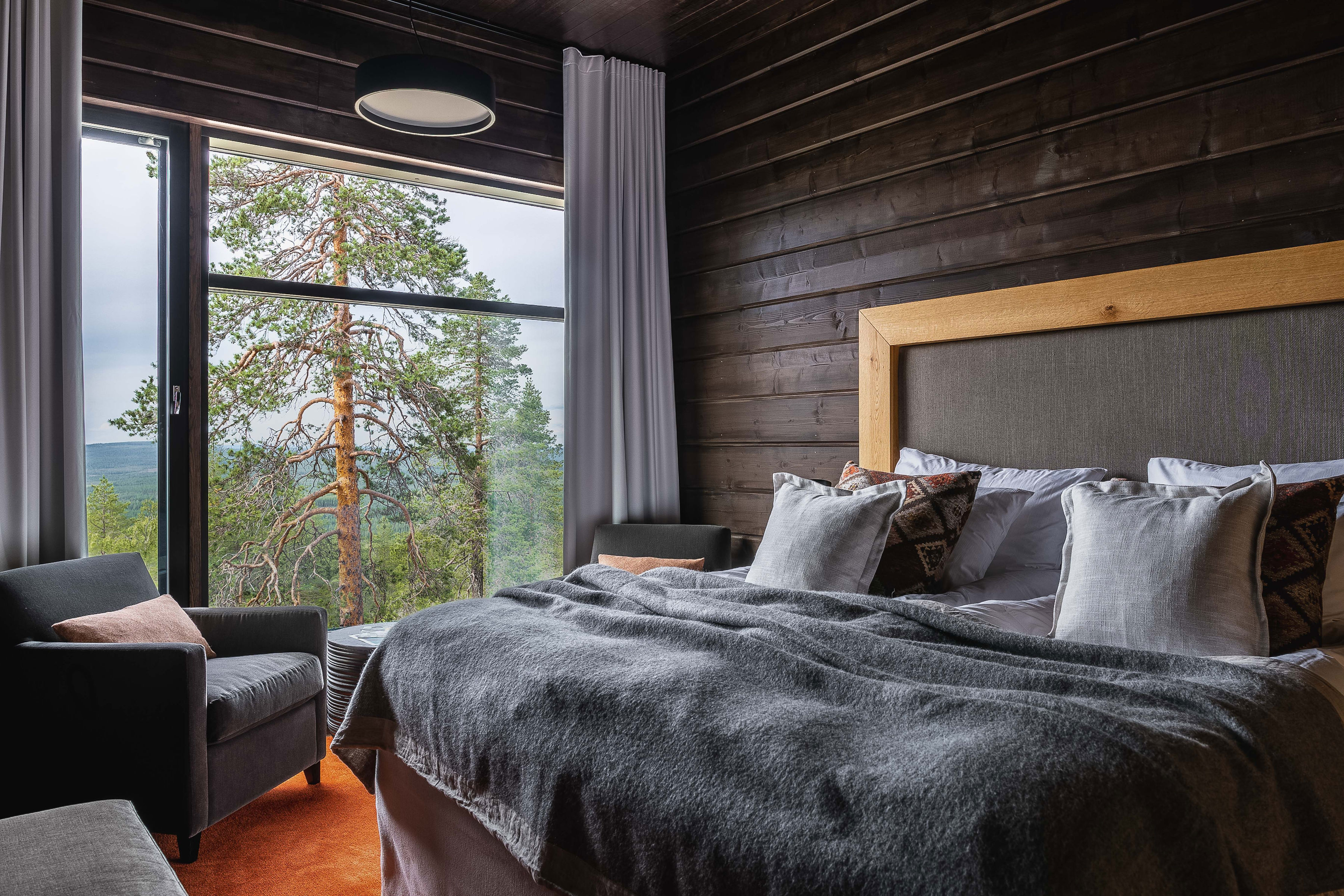 Europe Ski, Finnish Lapland, Octola Private Wilderness, Bedroom in summer
