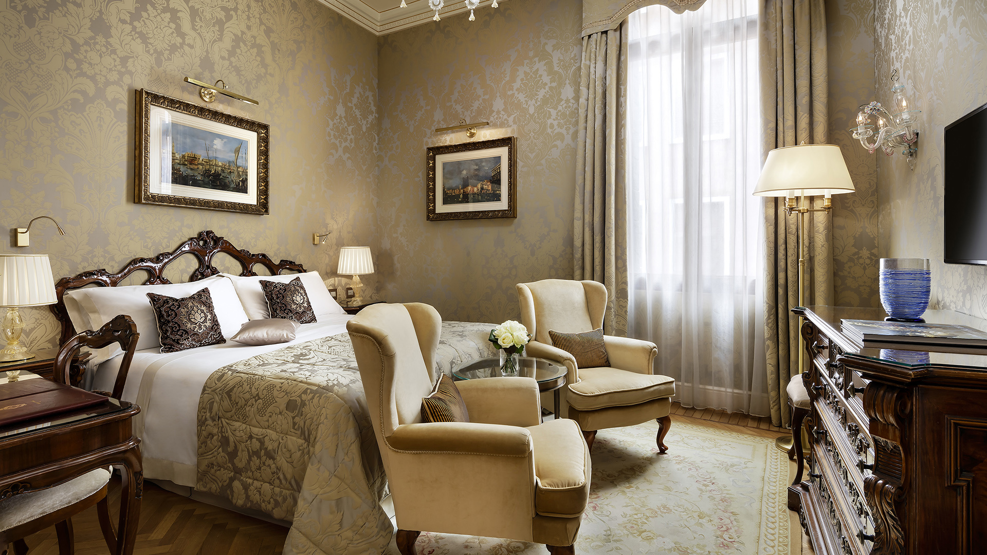 Europe, Italy, Venice, Danieli, A Luxury Collection Hotel, Dandolo Room