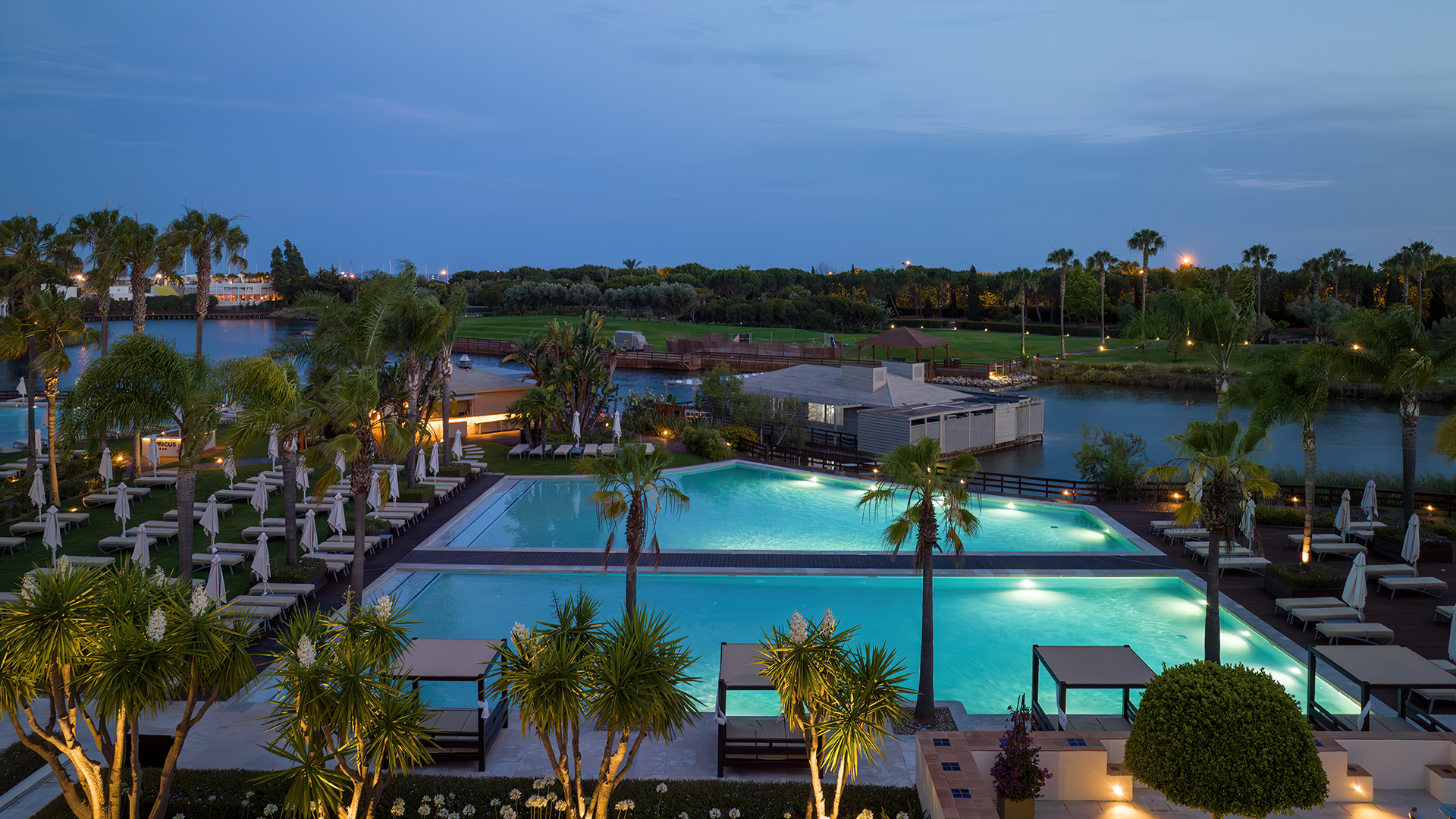 Europe, Portugal, Domes Lake Algarve Autograph Collection, Pools