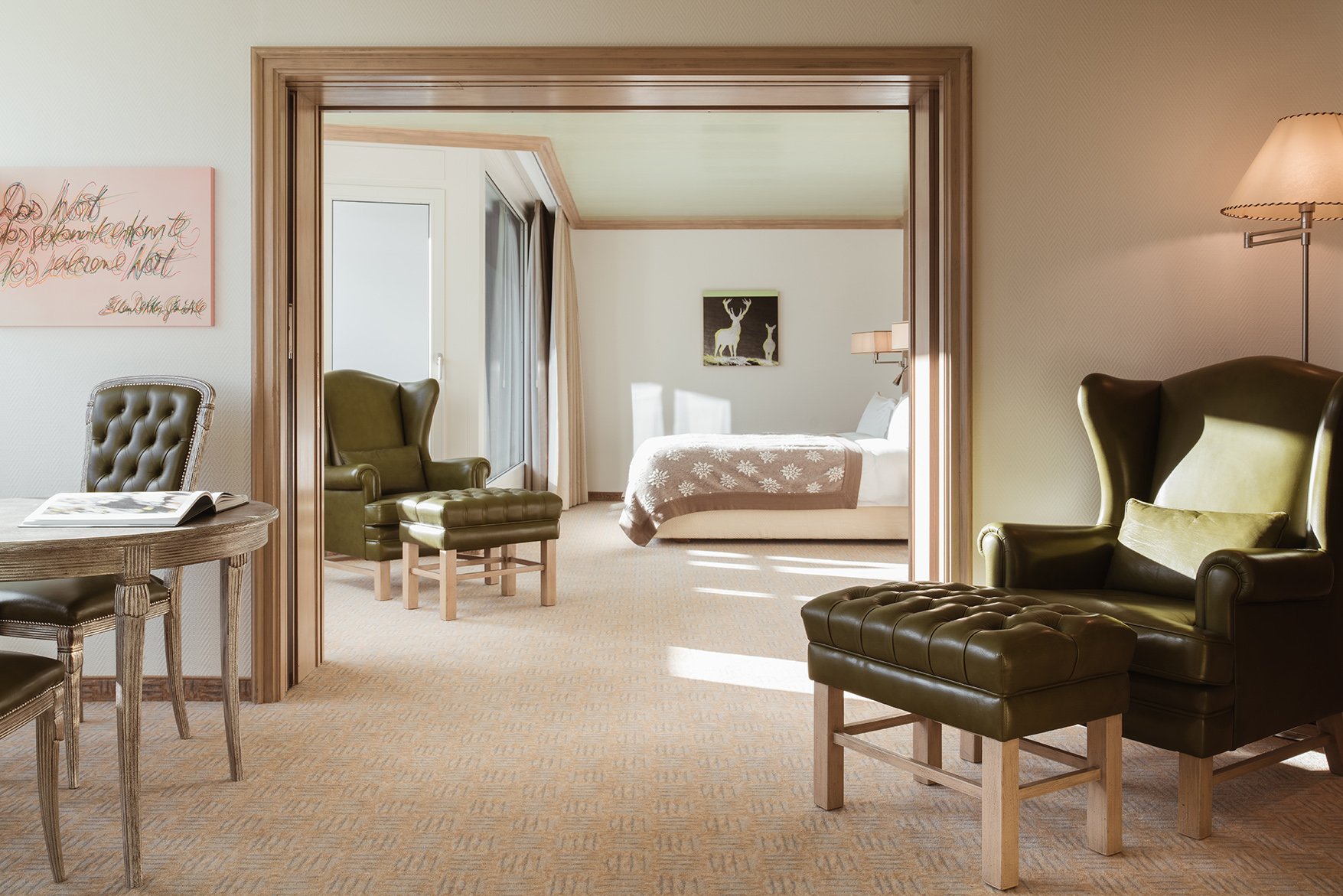 Ski & Snow, Switzerland, Arosa, Tschuggen Grand Hotel, Bedroom suite