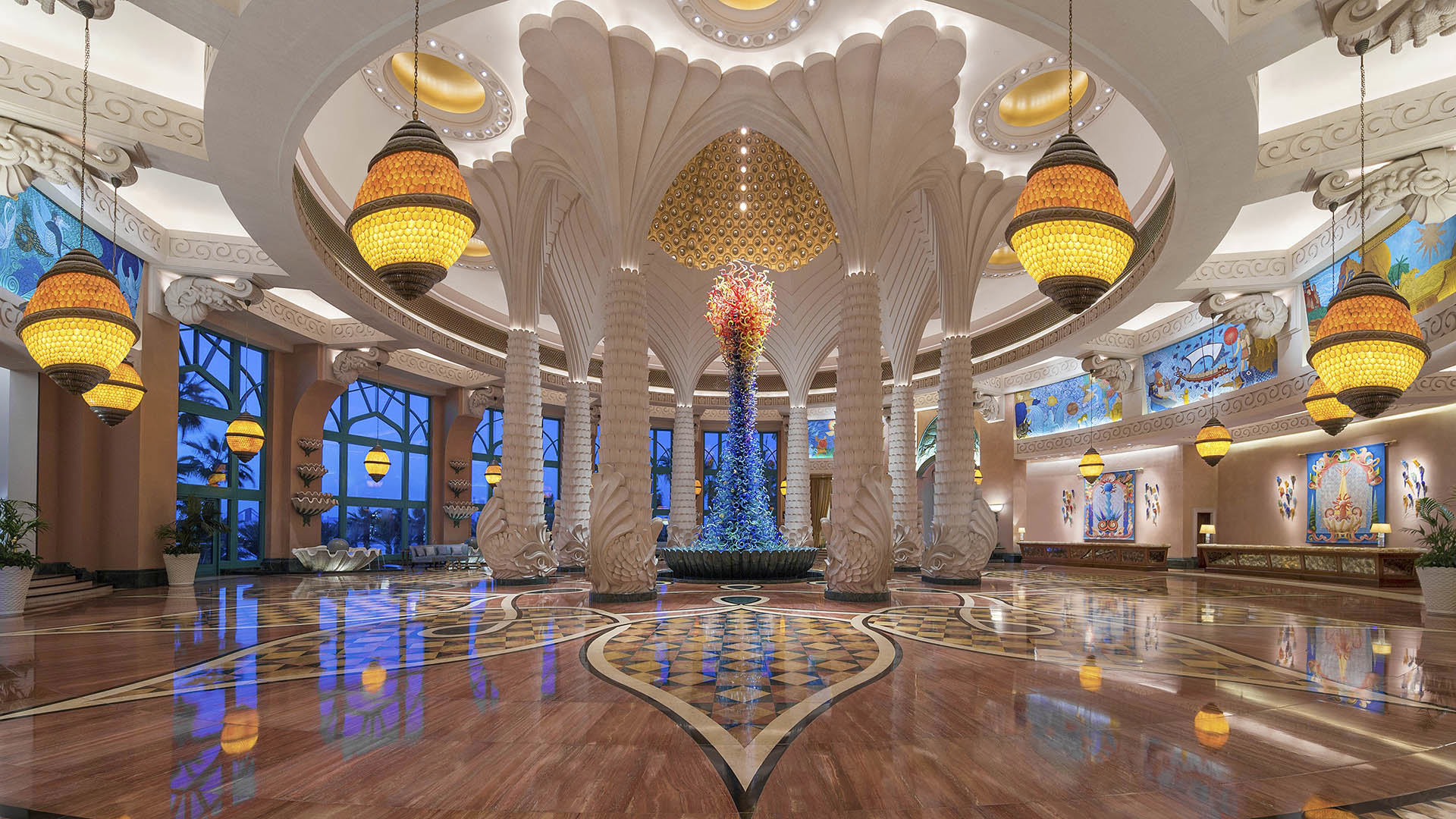 Arab emirates, Dubai, Atlantis the palm, Lobby