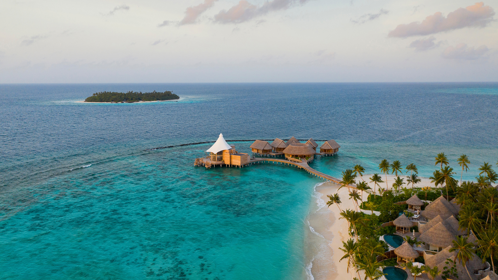 Indian Ocean, Maldives, The Nautilus, Spa Aerial
