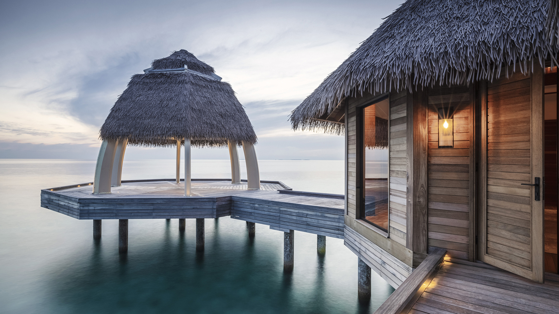 Indian Ocean, Maldives, Waldorf Astoria Ithaafushi Private Island, Yoga Pavilion 