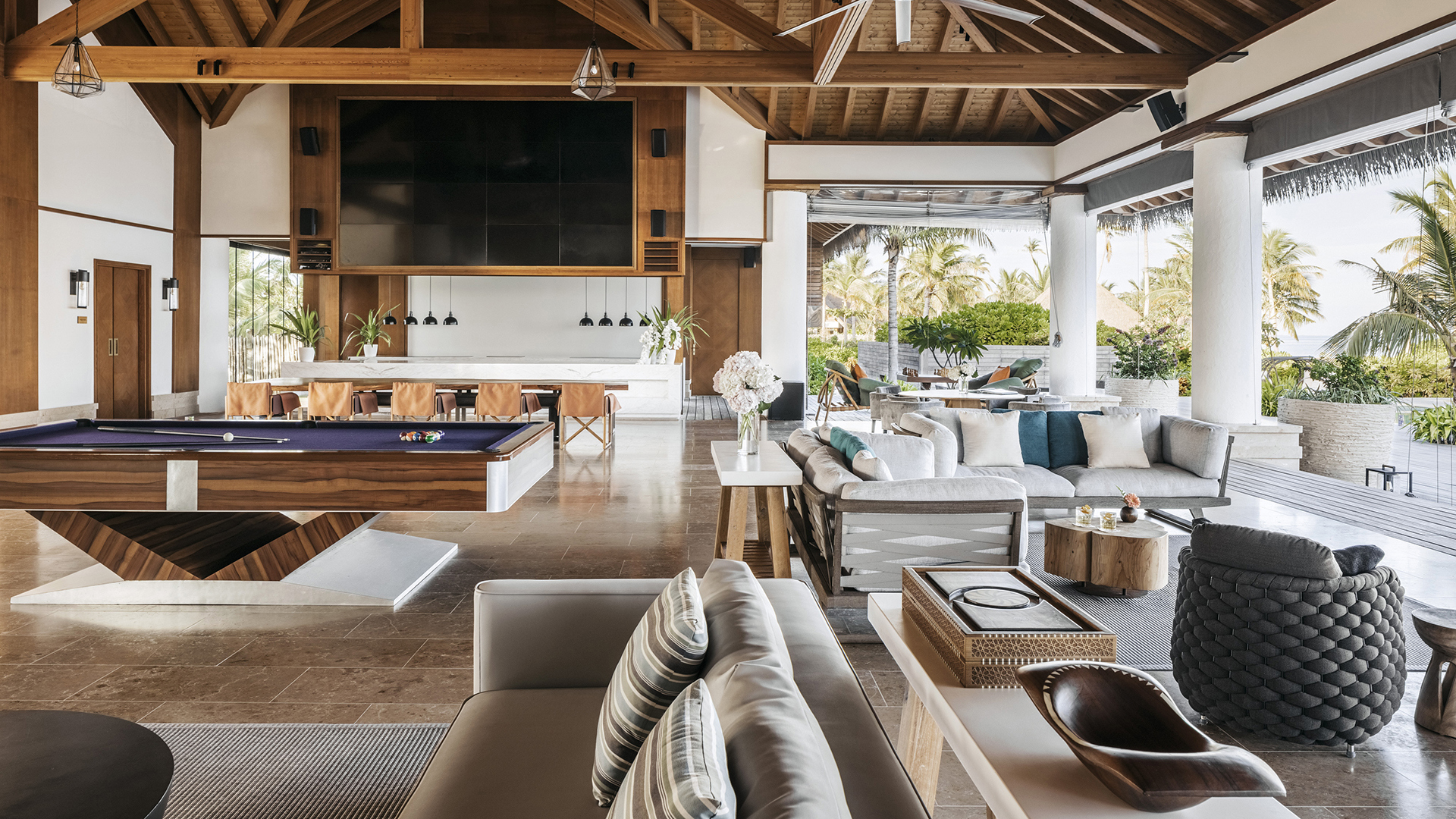 Indian Ocean, Maldives, Waldorf Astoria Ithaafushi Private Island, Lounge