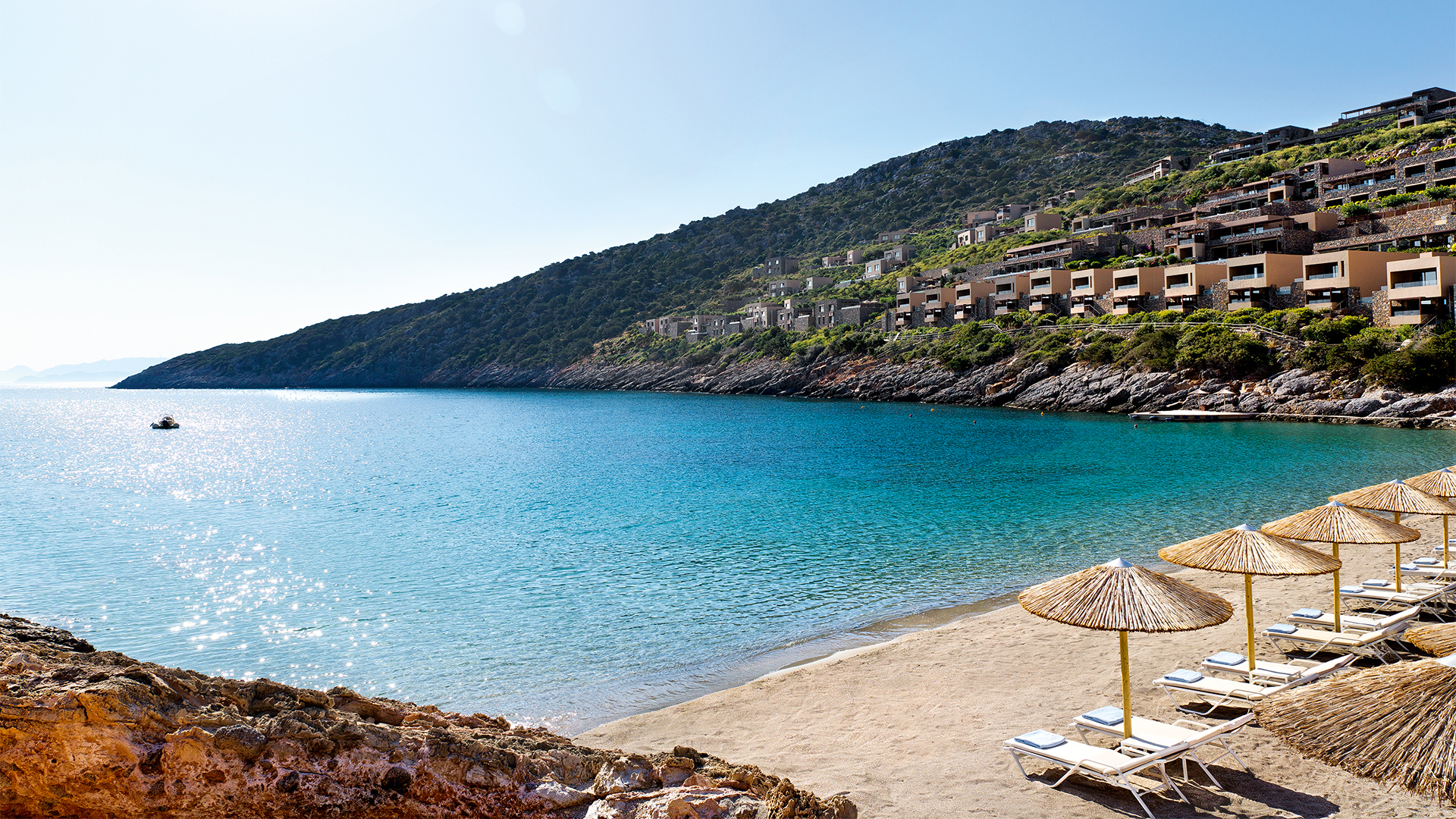 Europe, Greece, Crete, Daios Cove Luxury Resort & Villas, The Beach