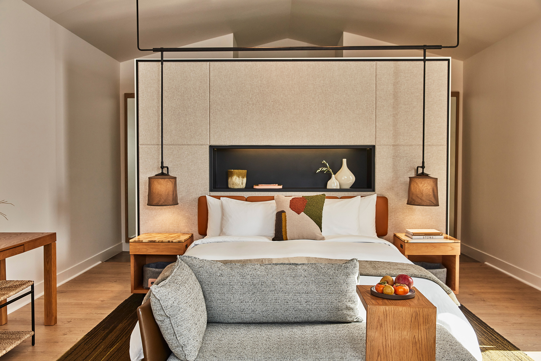 North America, USA, California, Solage Resorts Auberge Collection, Guest Bedroom 