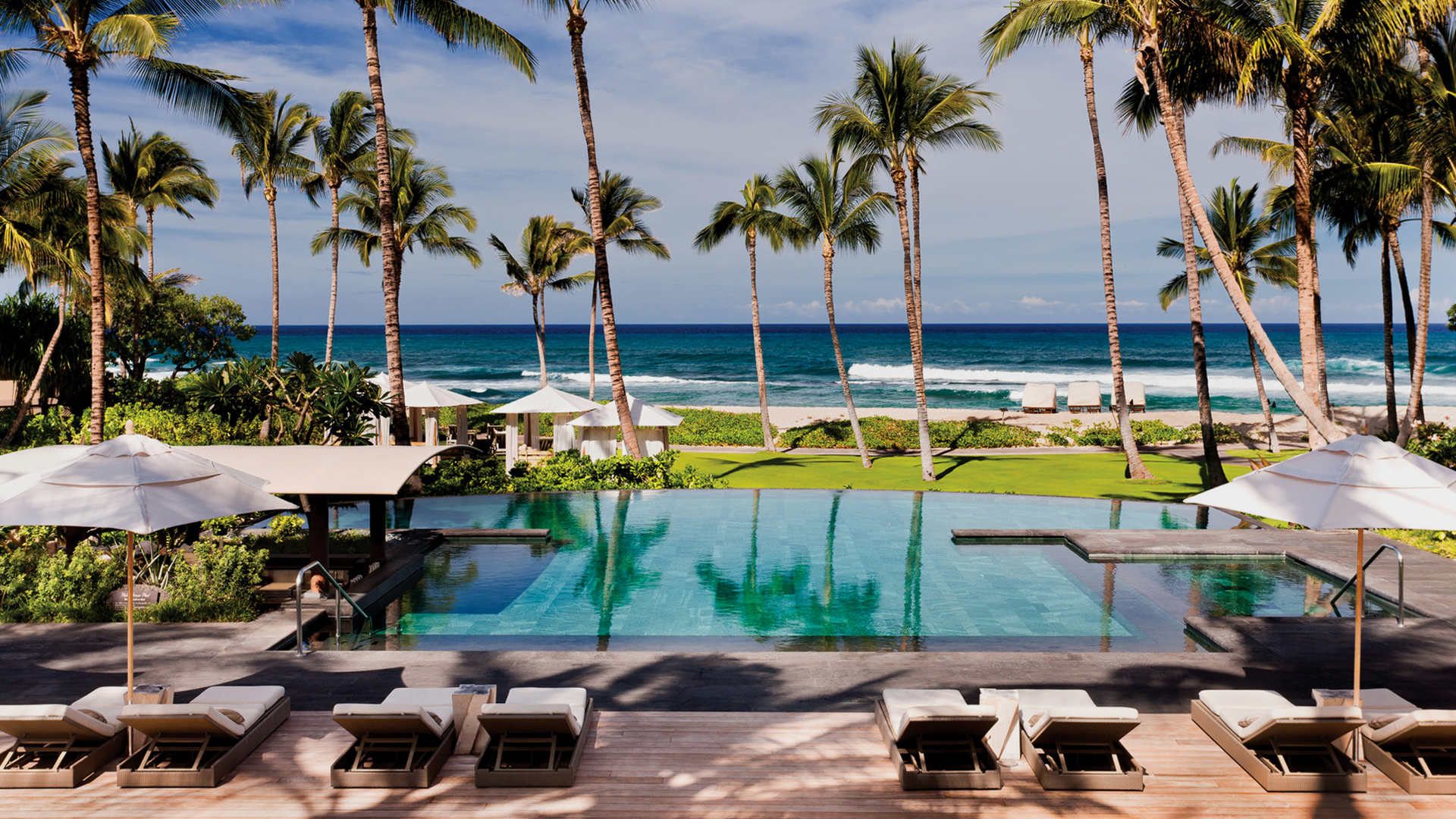 USA, Luxury Hawaii Holidays, Four Seasons Resort Hualalai at Historic Ka'Upulehu, Swimming pool
