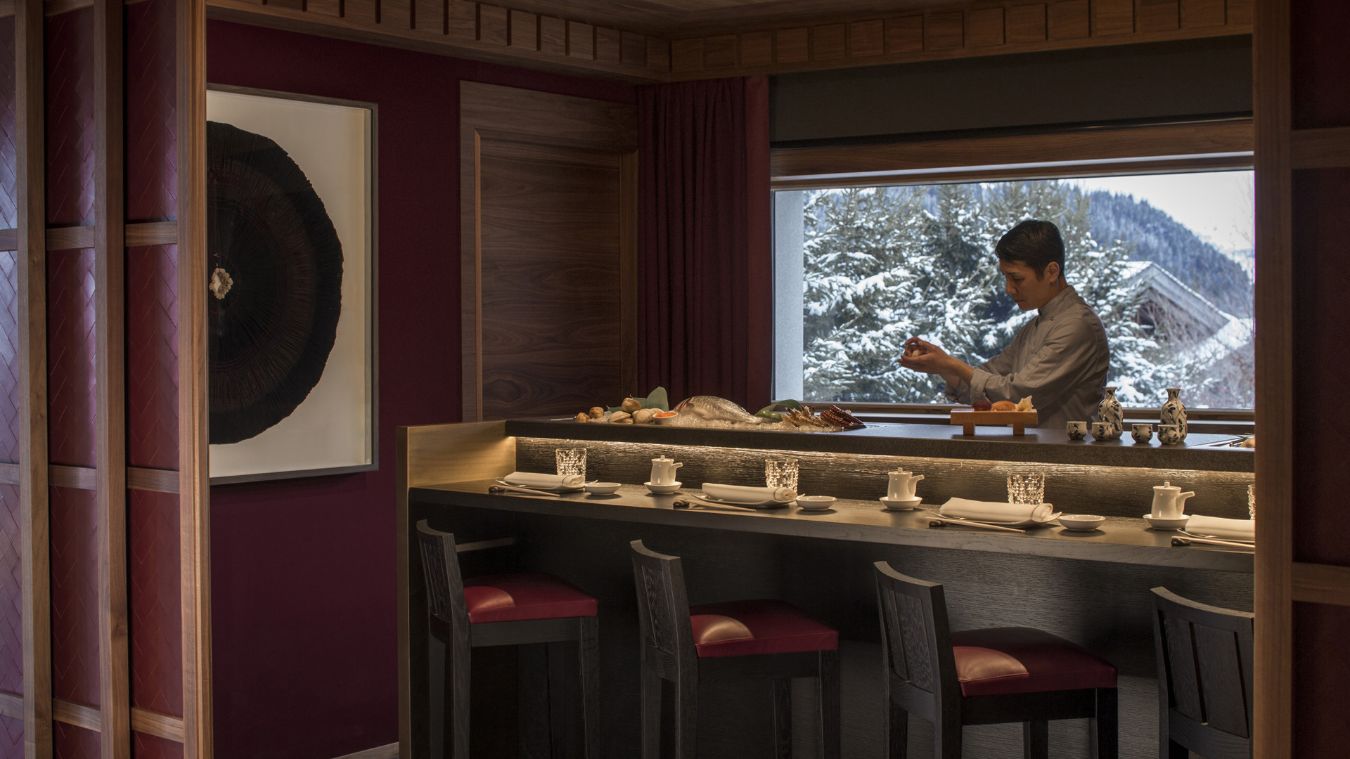 France, Megève, Four Seasons Hotel Megève, Bar