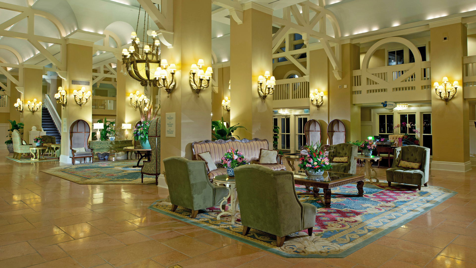  USA, Luxury Florida Holidays, Disney's Beach & Yacht Club Resorts, Orlando, Beach Club Lobby