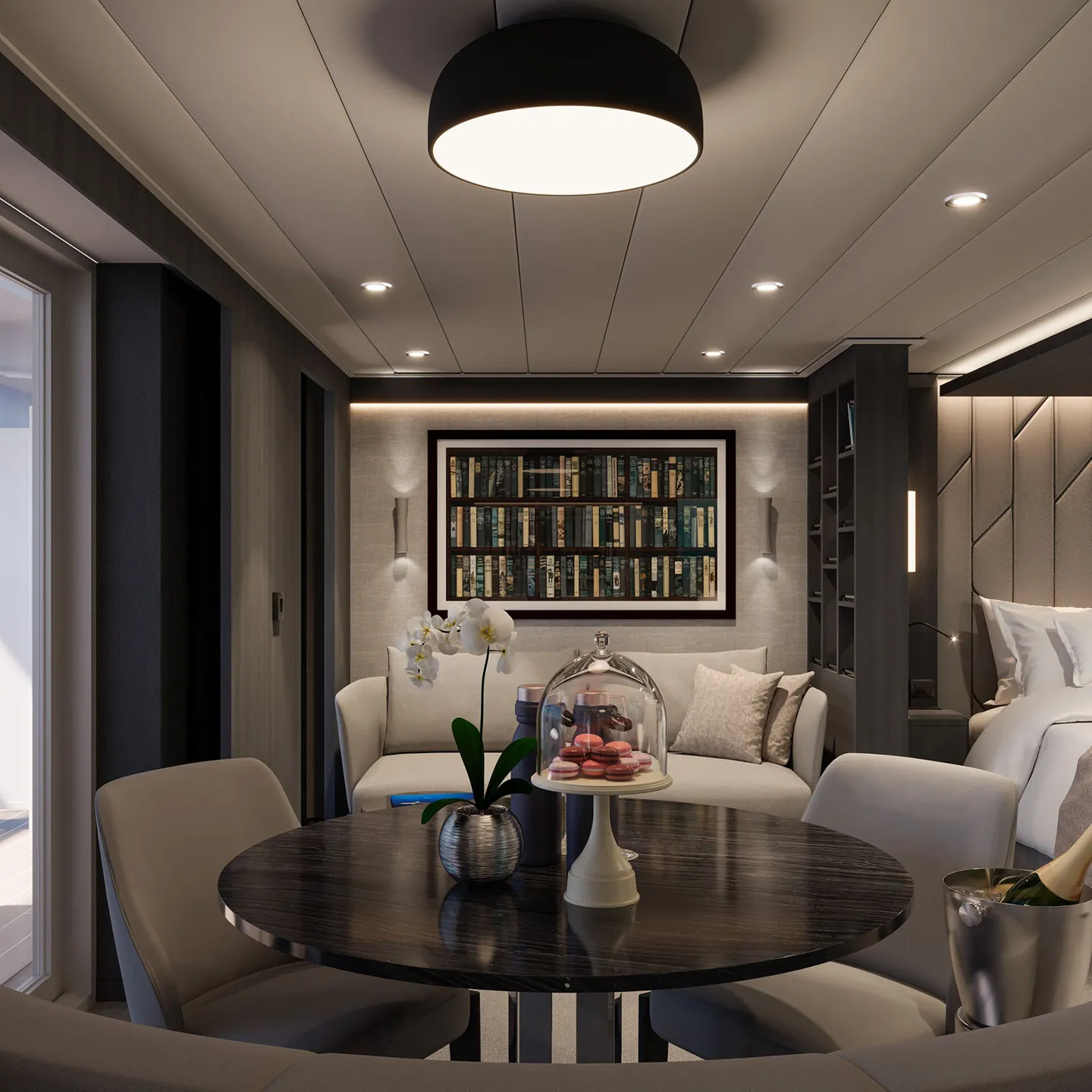 Cruise, Explora Journeys, Explora III cruise ship suite dining table