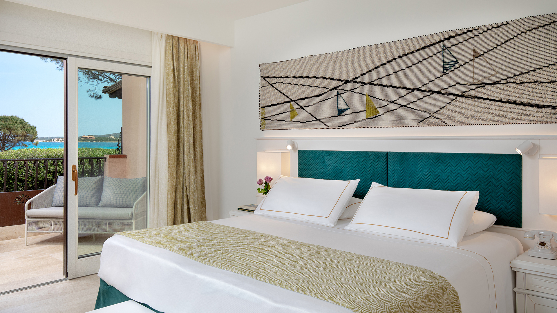 Europe, Italy, Sardinia, Abi d’Oru Beach Hotel & Spa, Sea View Suite