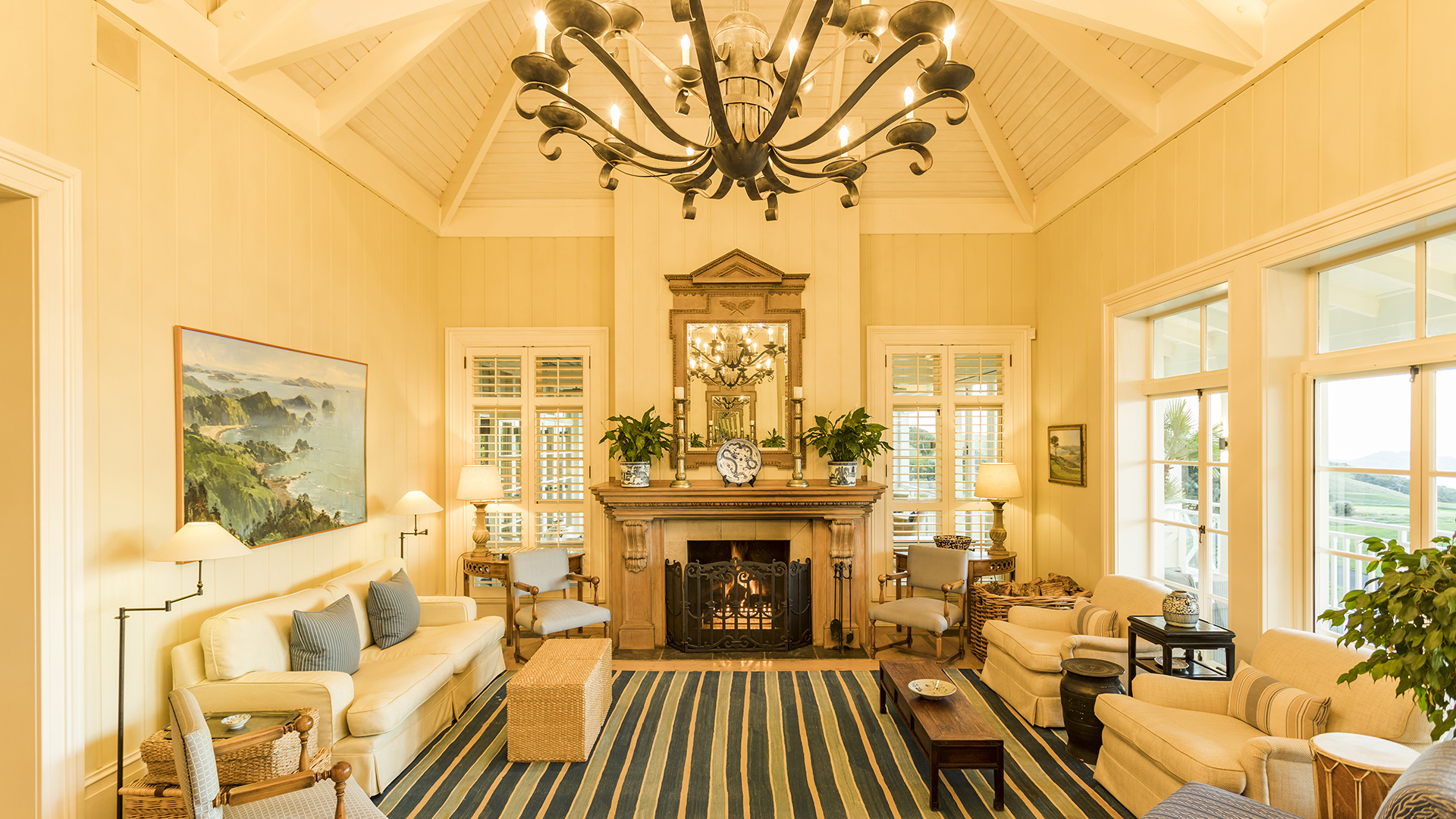  Worldwide, New Zealand, The Lodge at Kauri Cliffs, Main lounge