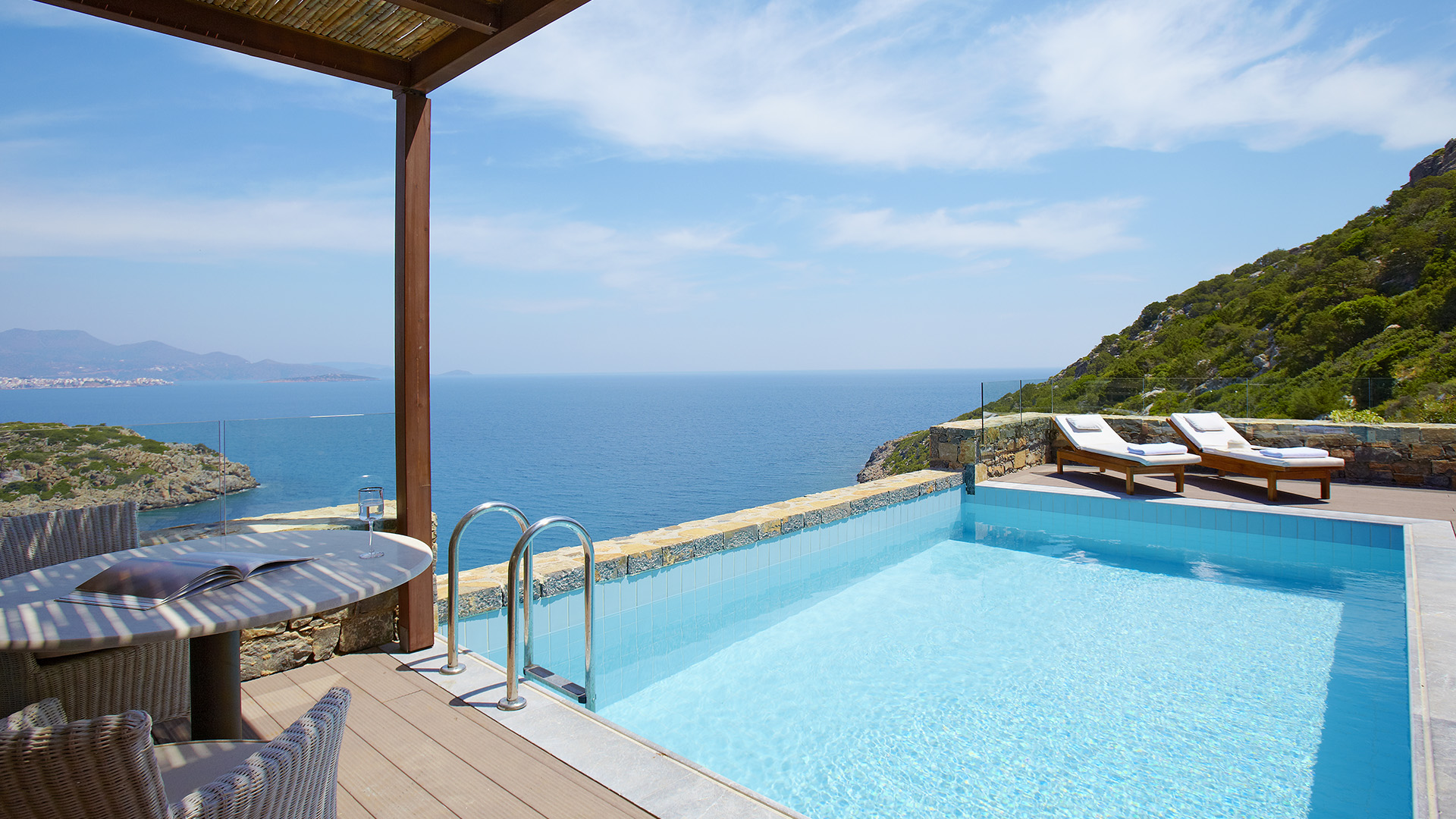 Europe, Greece, Crete, Daios Cove Luxury Resort & Villas, Villa pool