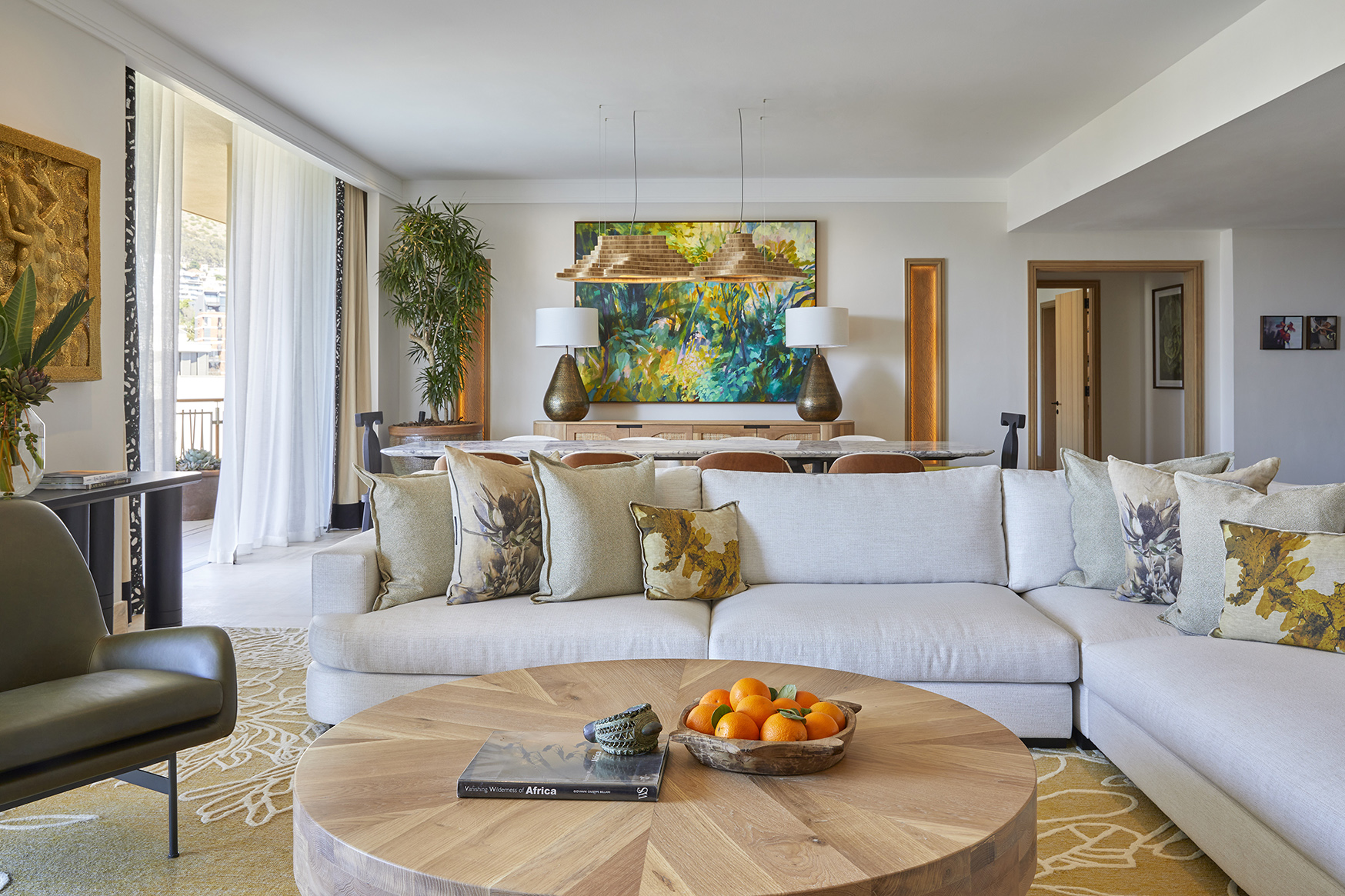 Africa, South Africa, One&Only Cape Town, table mountain view suite living room 