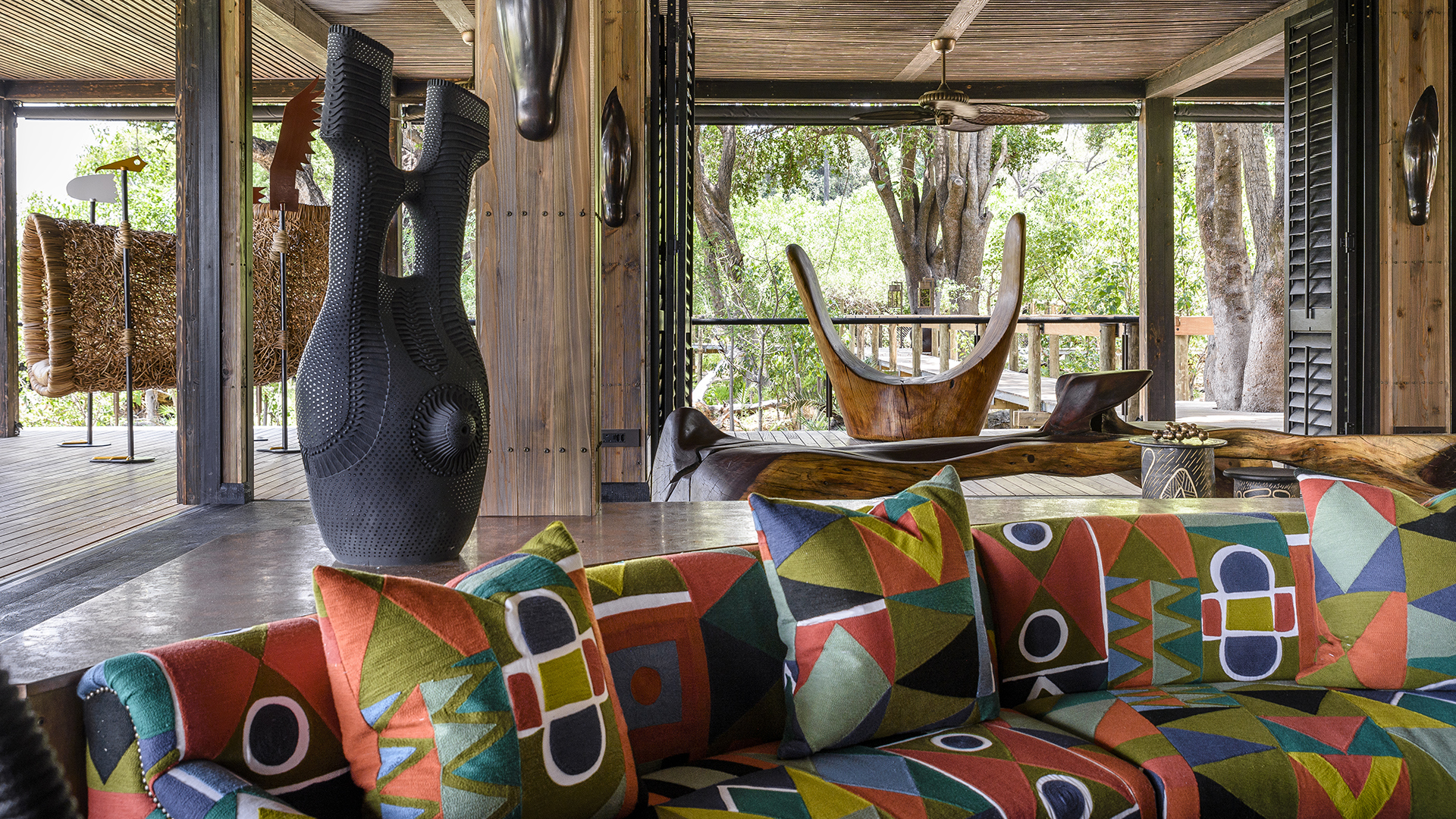  Africa, Botswana, Xigera, Lounge
