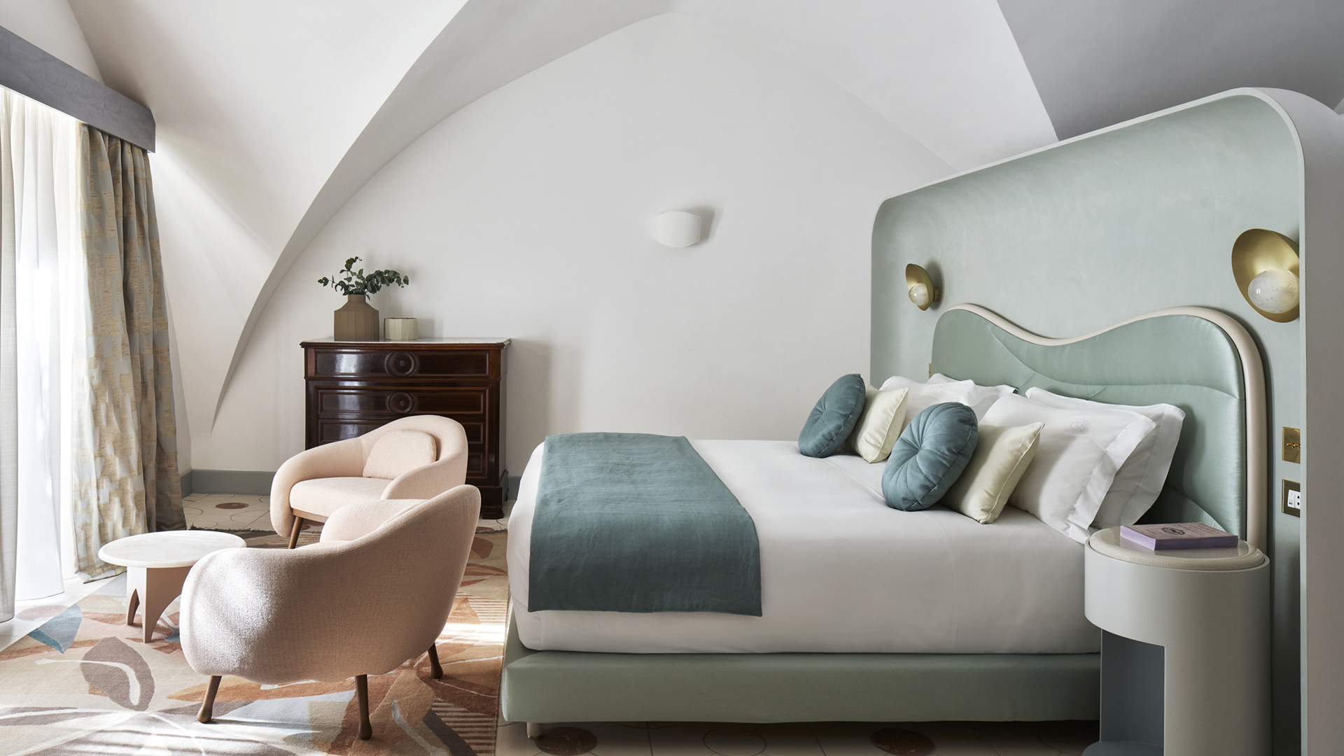 Europe, Italy, Palazzo Avino, Aquamarine Junior Suite