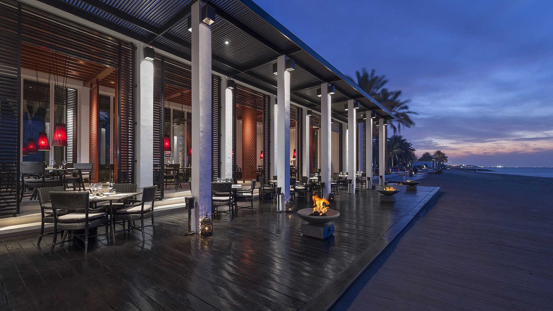Indian ocean, Oman, The chedi, The beach restaurant