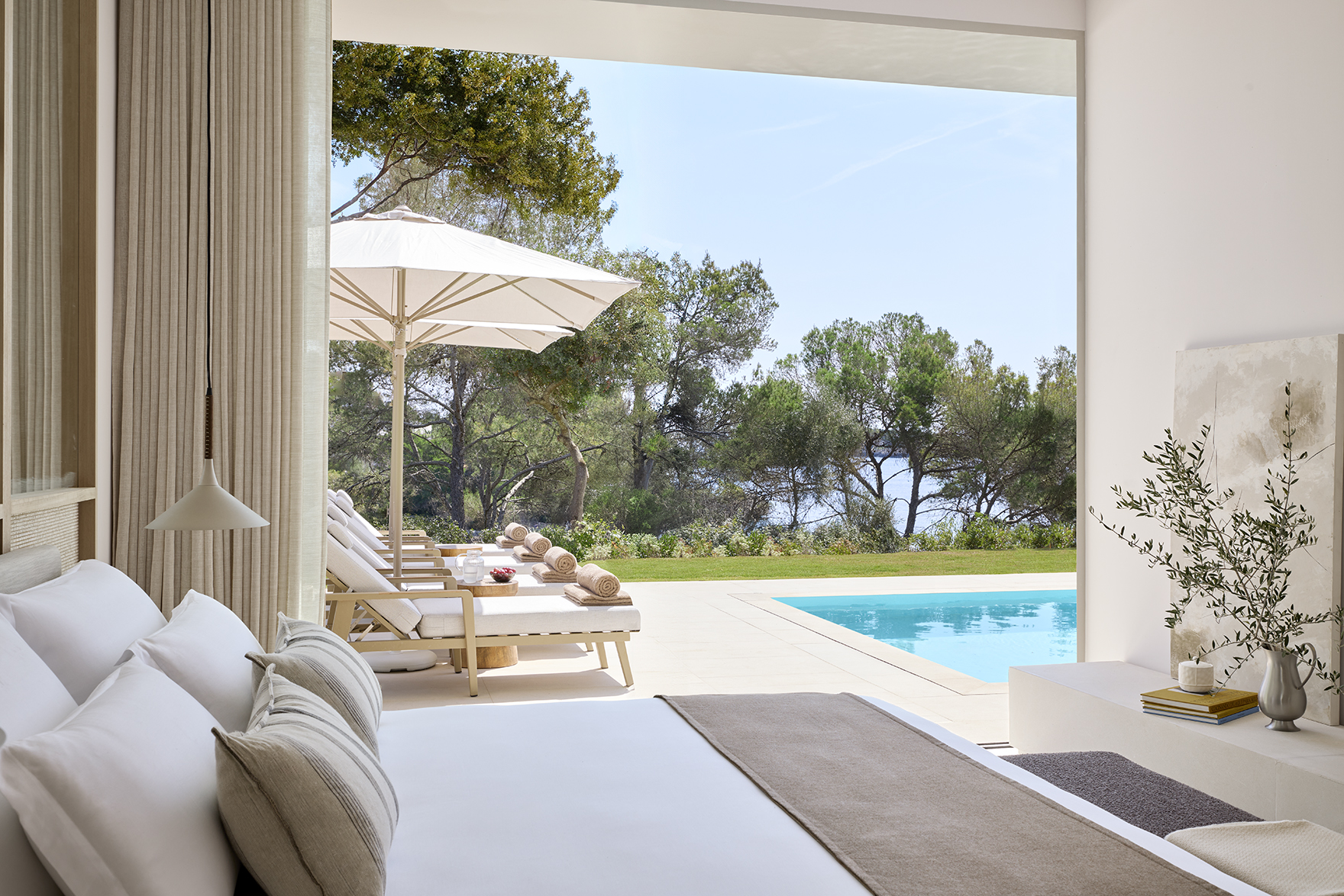 Europe, Spain, Mallorca, Ikos Porto Petro, deluxe three bedroom bungalow suite with private pool 