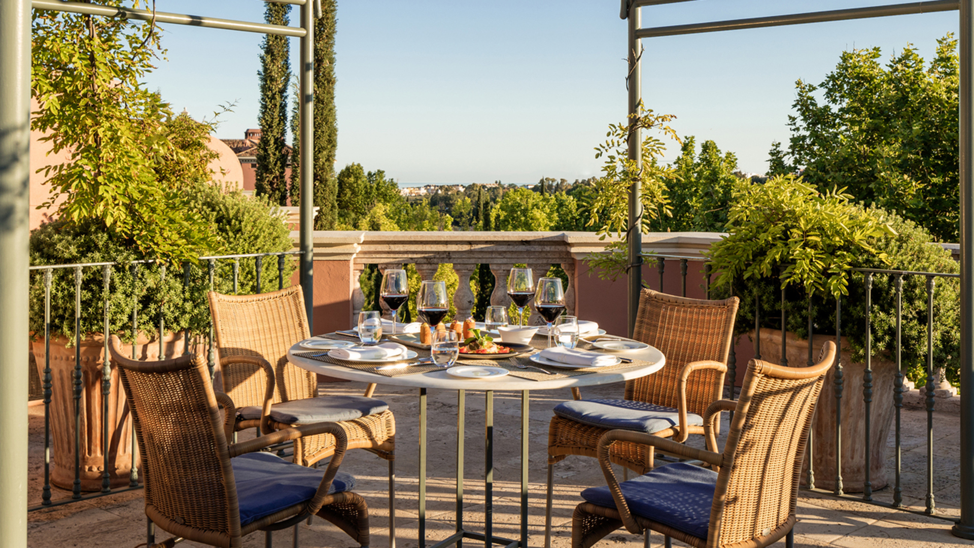 Europe, Spain, Mallorca, Anantara Villa Padierna Palace, One Bedroom Villa Terrace