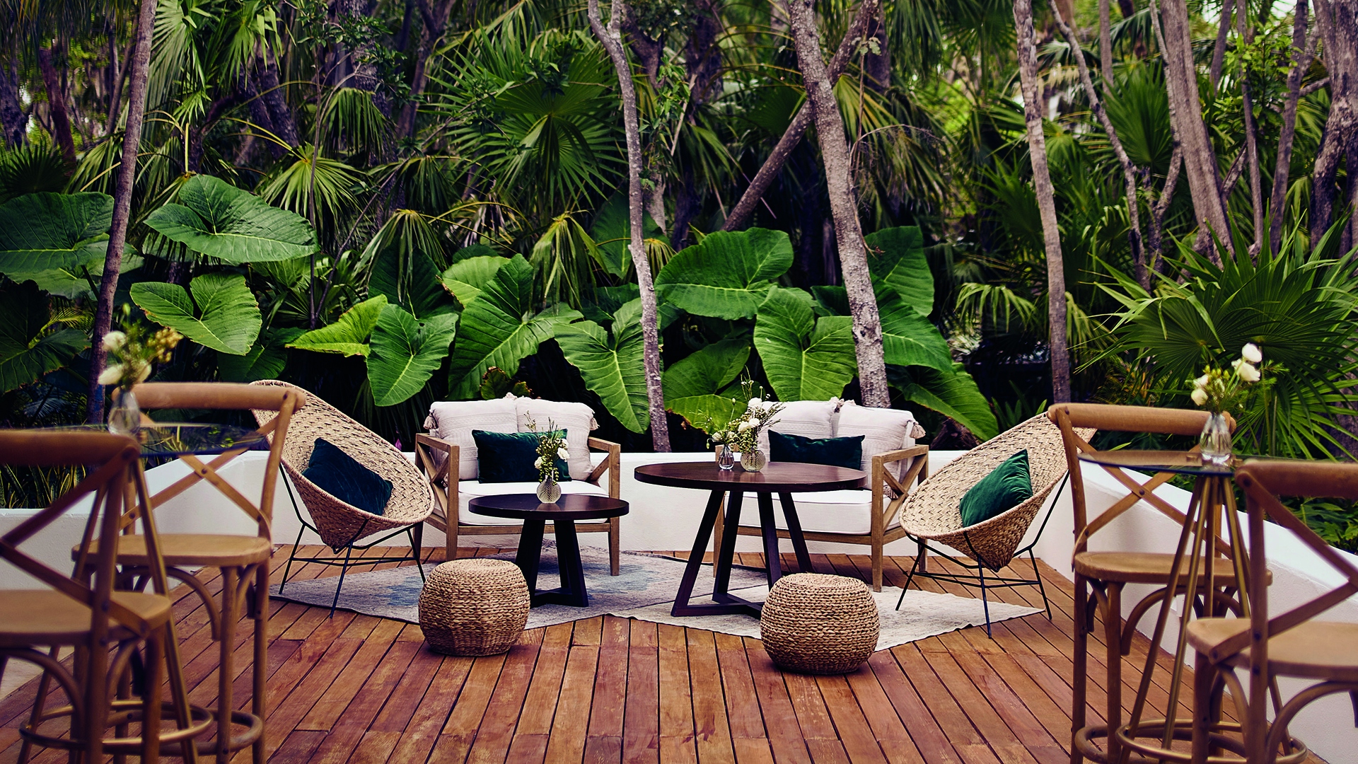 Caribbean, Mexico, Maroma A Belmond Hotel Riviera Maya, Terrace Lounging