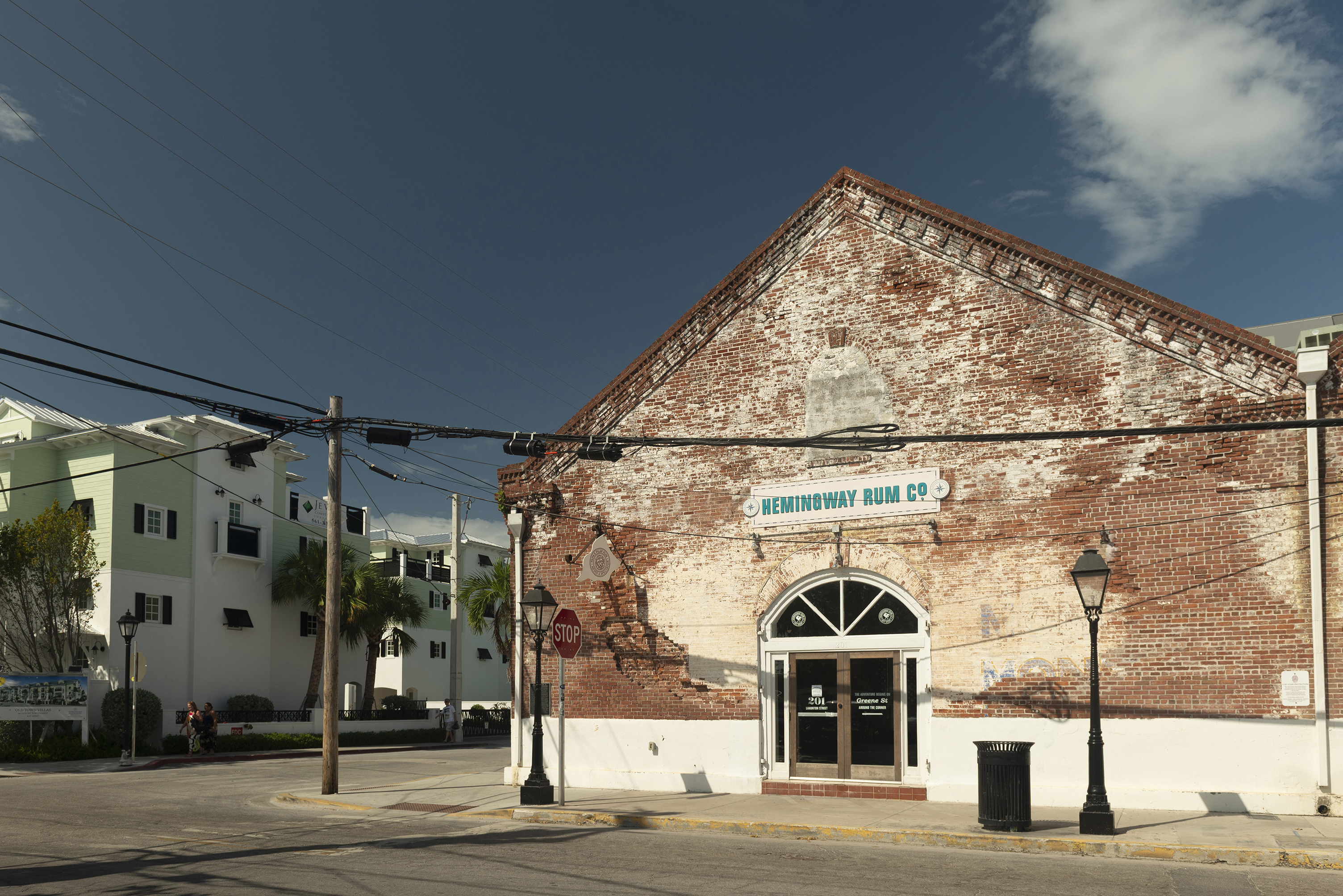 Street view of Hemingway Rum Co in Key West