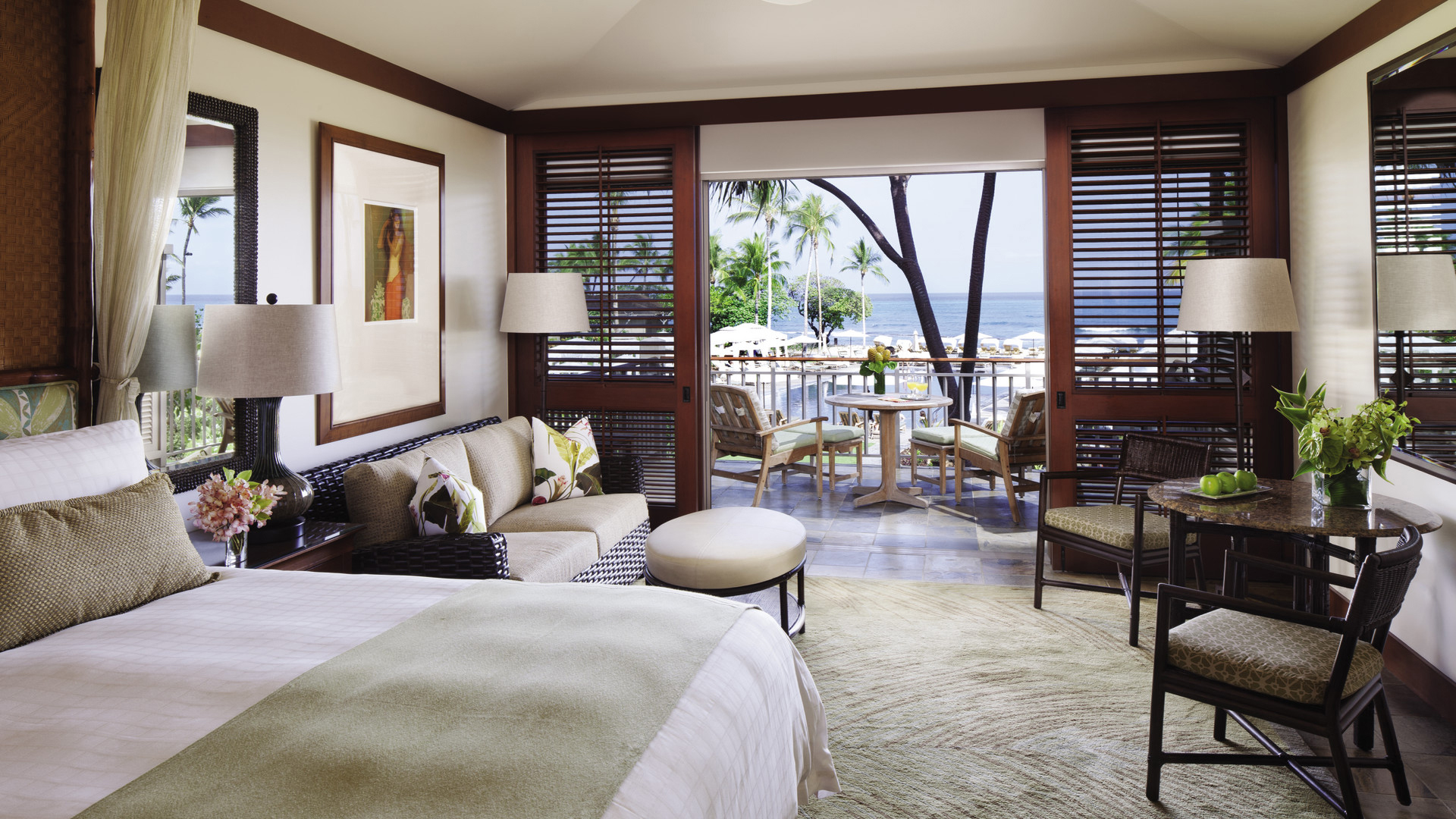  USA, Luxury Hawaii Holidays, Four Seasons Resort Hualalai at Historic Ka'Upulehu, Prime Ocean View Room