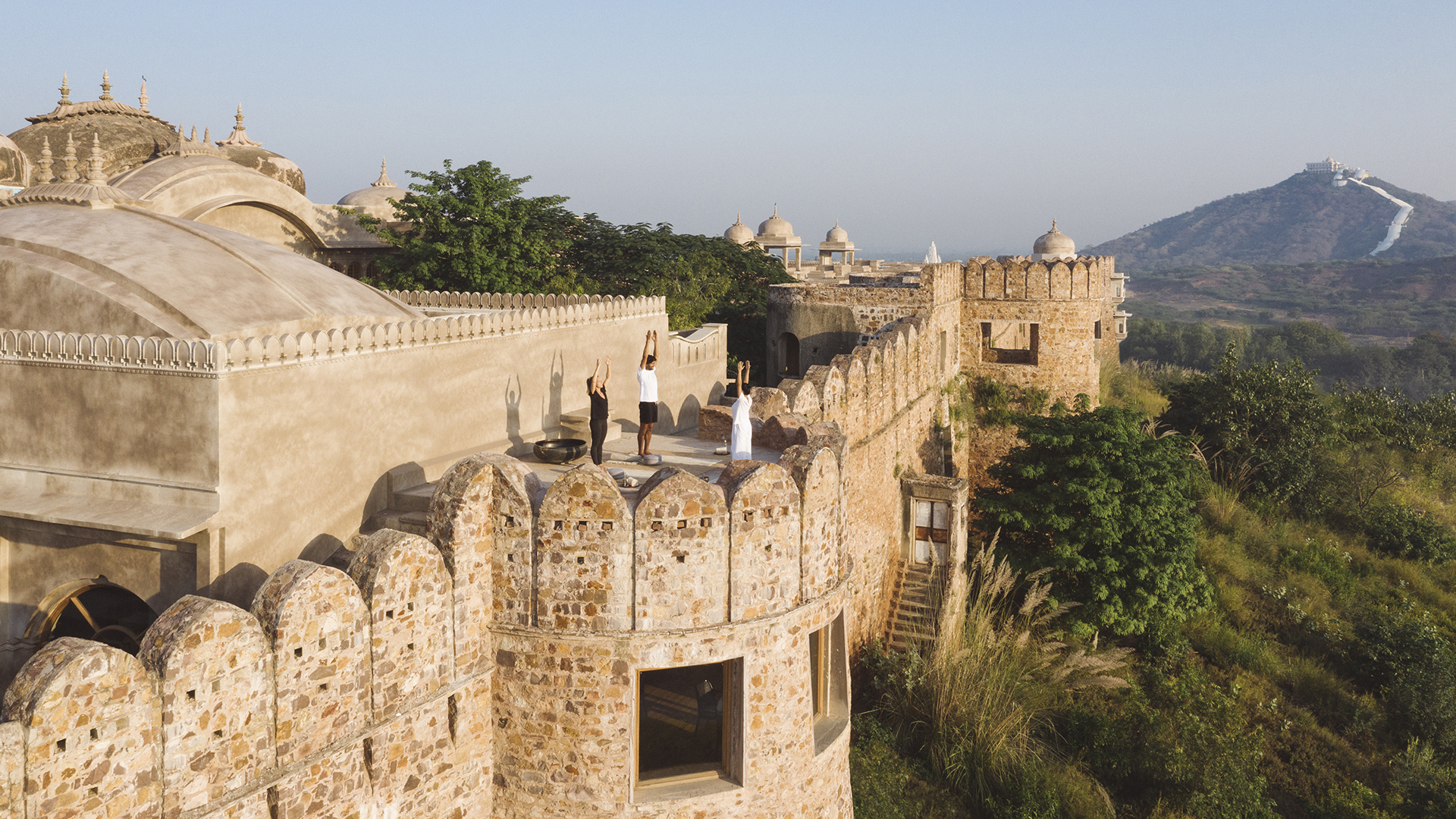 Worldwide, India, Six Senses Fort Barwara, Sunrise Yoga