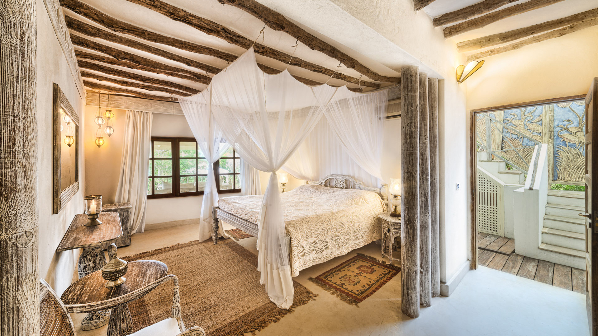  Africa, Kenya, Alfajiri, Cliff Villa Middle Bedroom 