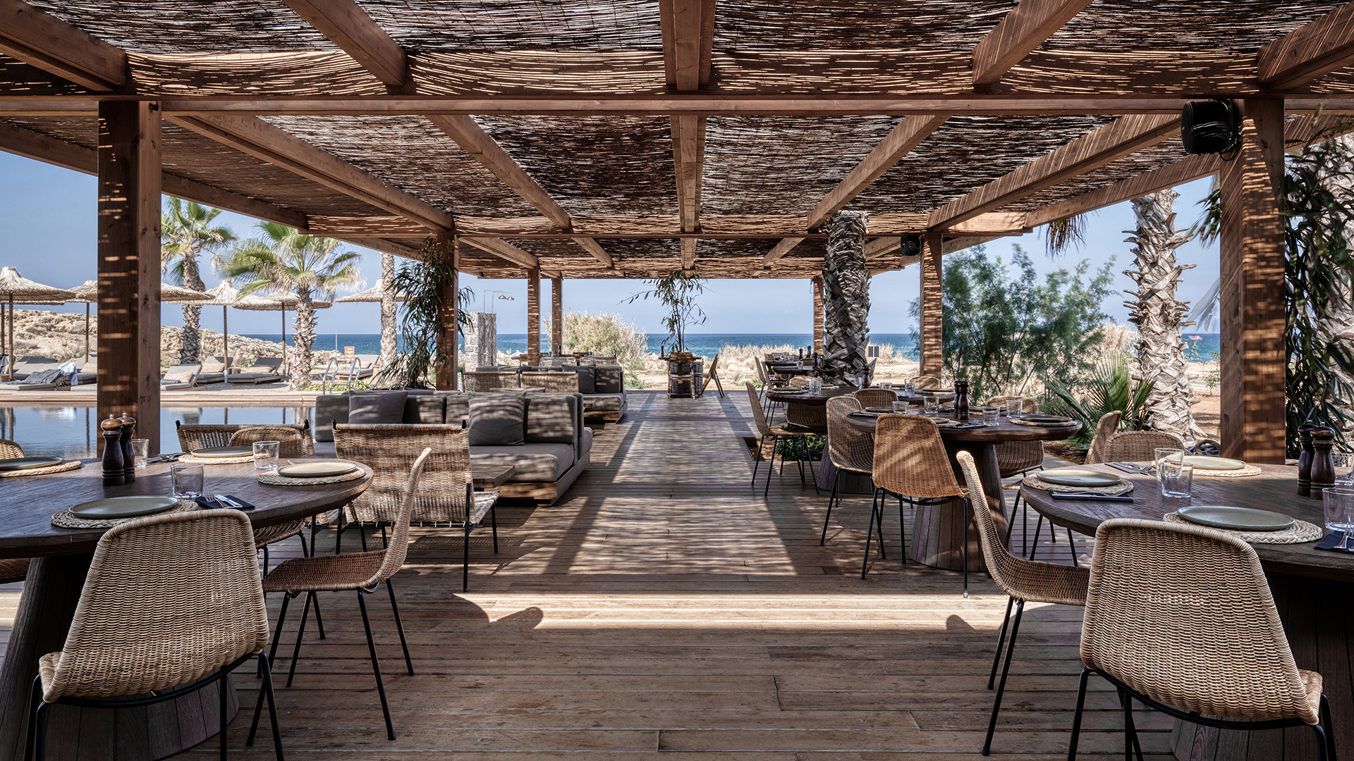  Europe, Greece, Crete, Domes Zeen A Luxury Collection Resort Chania, Beach House Dining
