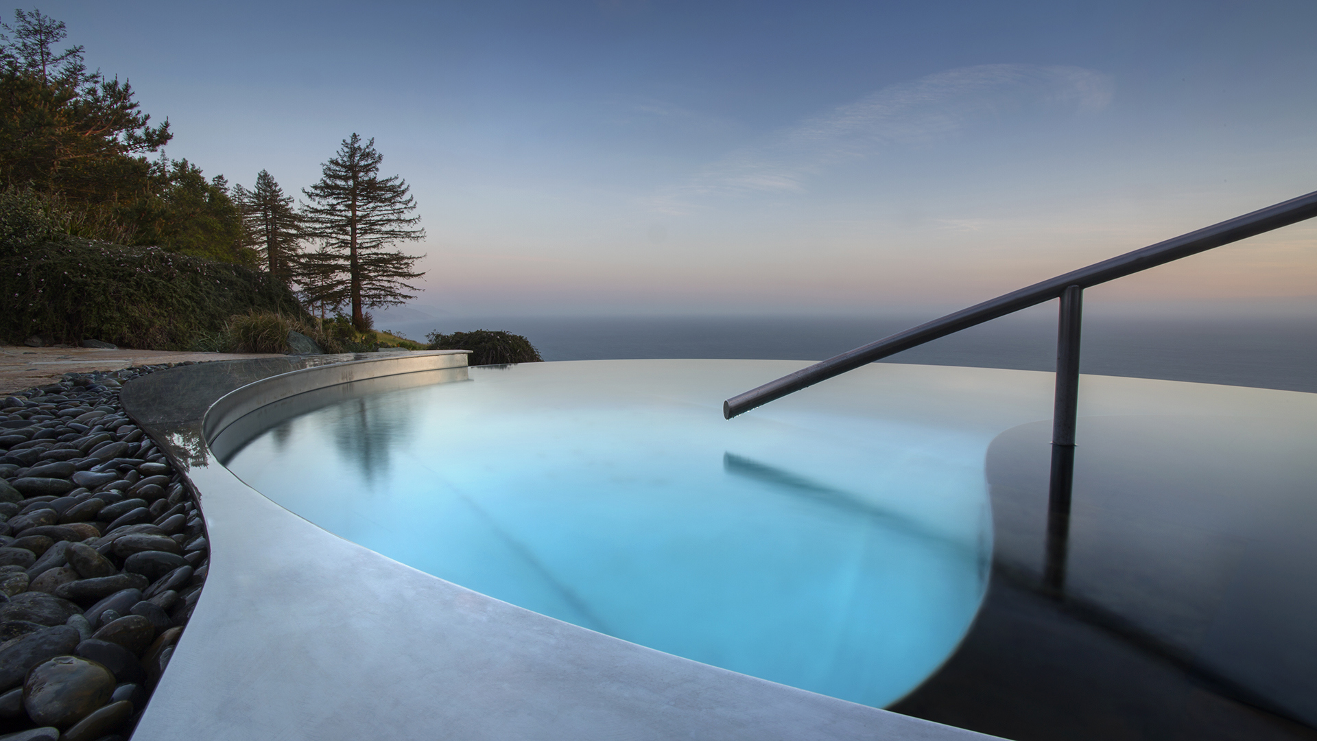  USA, Luxury California Holidays, Post Ranch Inn, Meditation Pool