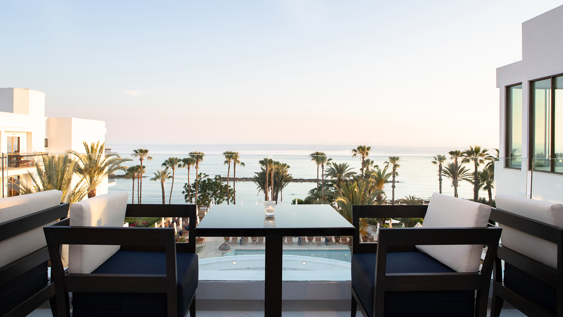 Europe, Cyprus, Paphos, Annabelle, Lounge terrace