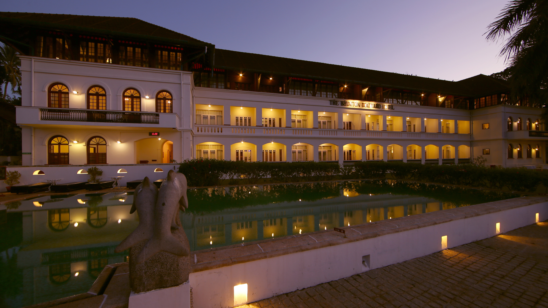  Worldwide, India, Brunton Boatyard, Exterior Facade by Night
