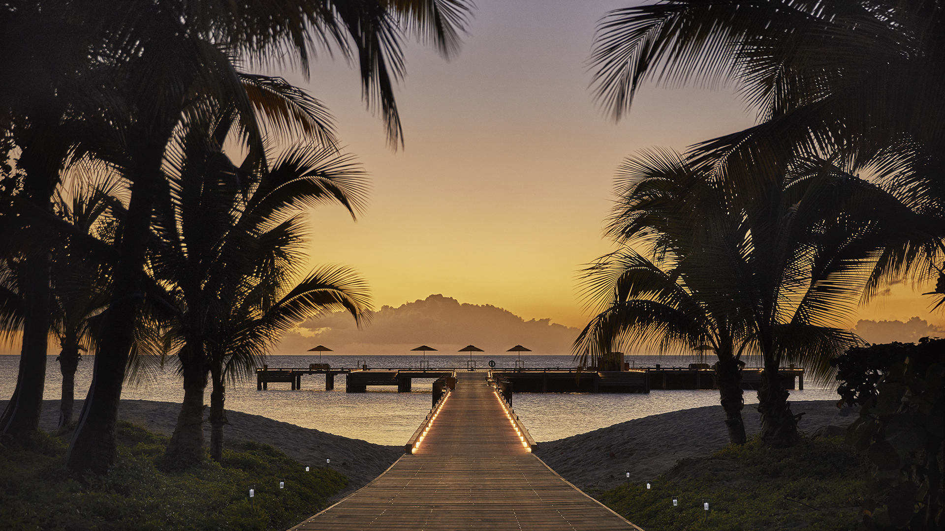 Luxury Caribbean Holidays, Nevis, Four Seasons Resort Nevis, Resort ocean views walkway