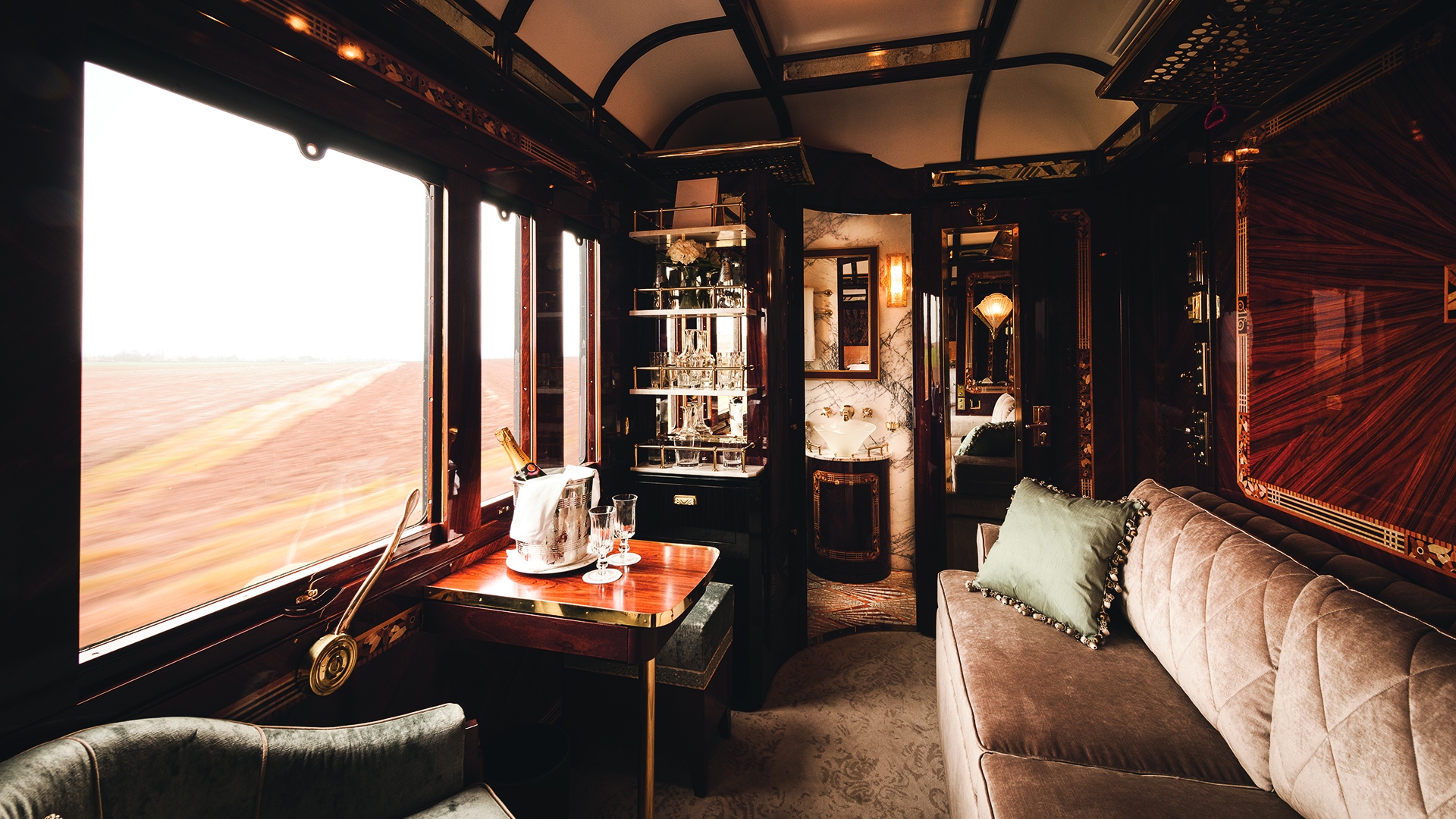 Europe, Italy, Venice Simplon-Orient-Express A Belmond Train Europe, Suite