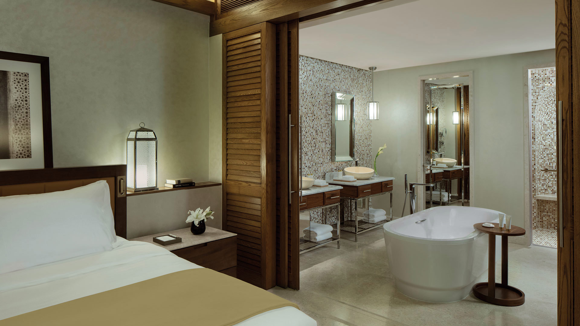 Indian Ocean, Arab Emirates, Dubai, Jumeirah Al Naseem, Ocean Suite bathroom