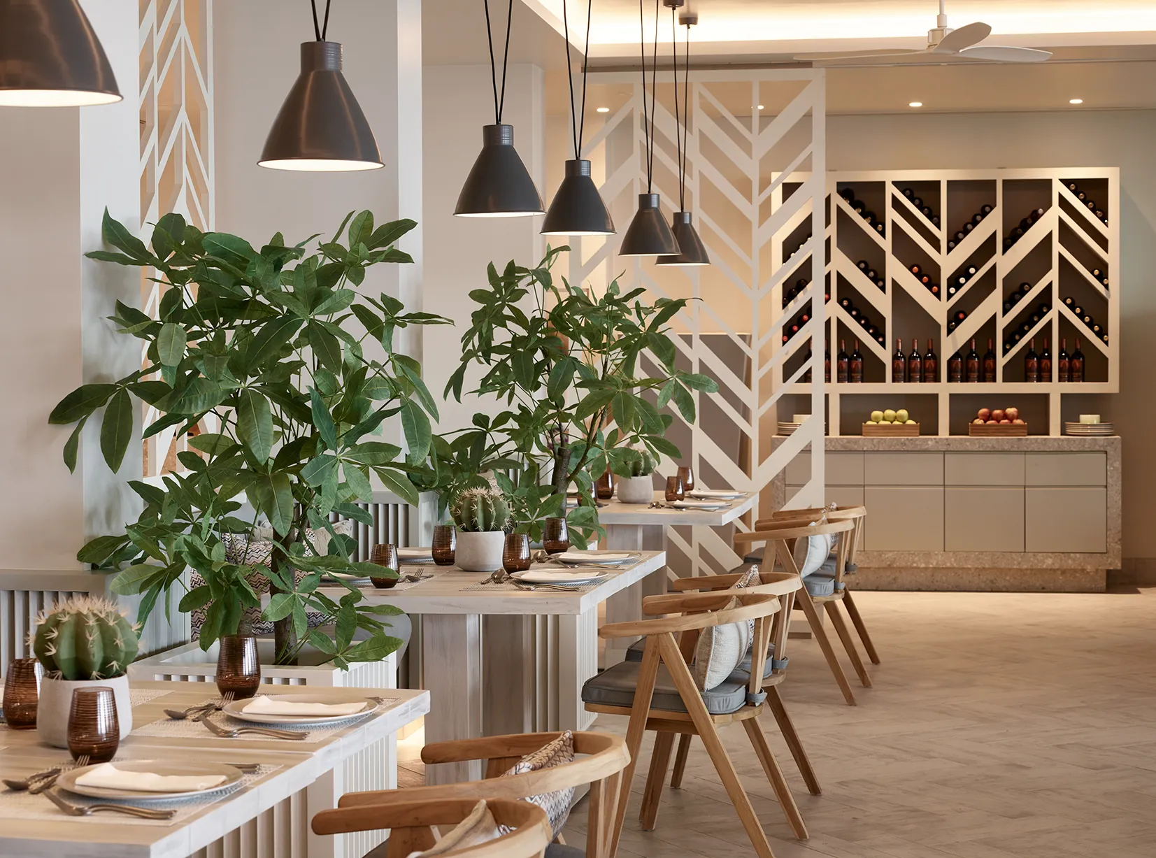 Europe, Greece, Corfu, Ikos Dassia, Fresco A La Carte restaurant 