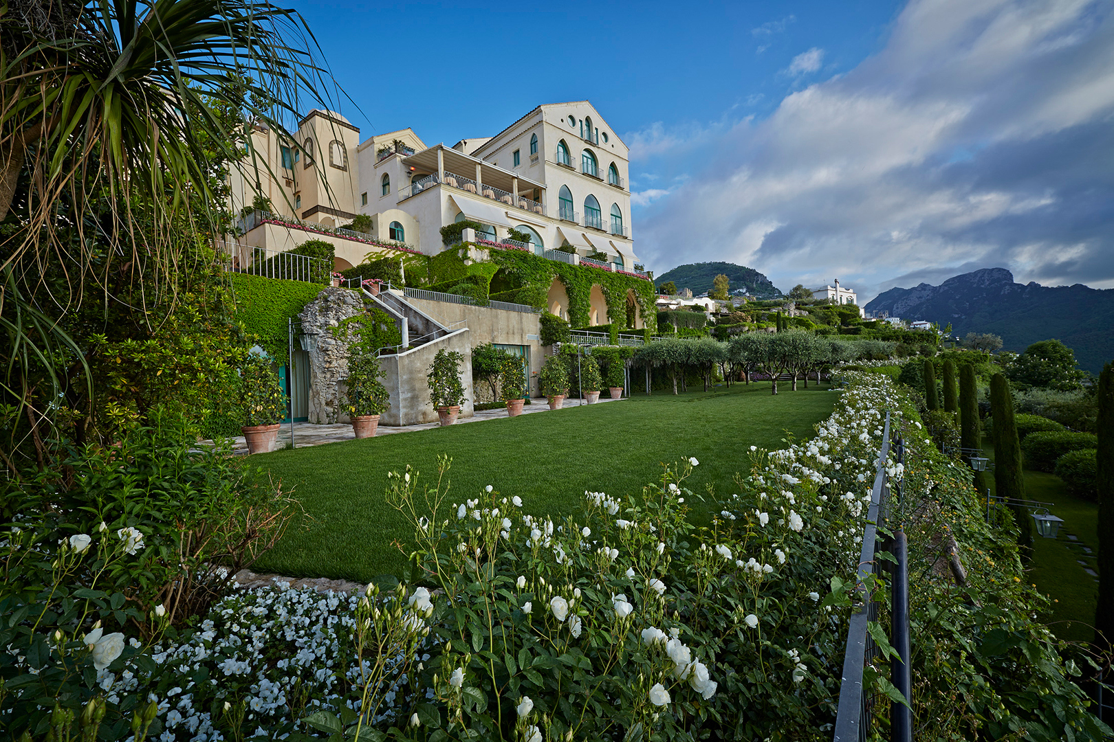 Europe, Italy, Amalfi Coast, Caruso, A Belmond Hotel, Amalfi Coast, Italian gardens