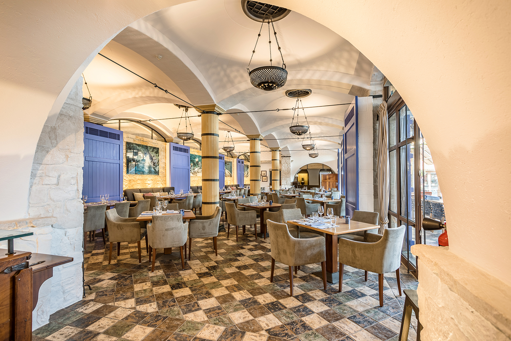 Europe, Cyprus, Columbia Beach Resort, Apollo Tavern Interior