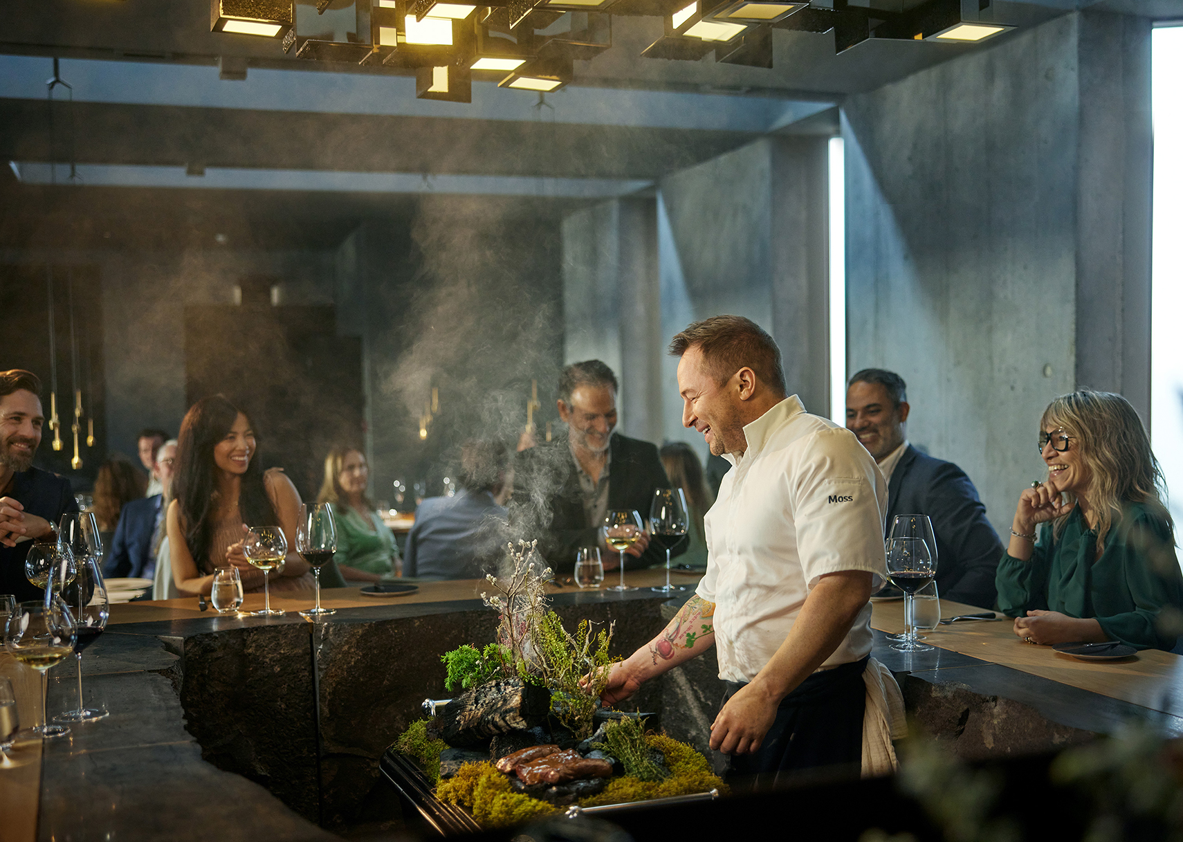 Europe, Iceland, The Retreat at the Blue Lagoon, chef demonstration
